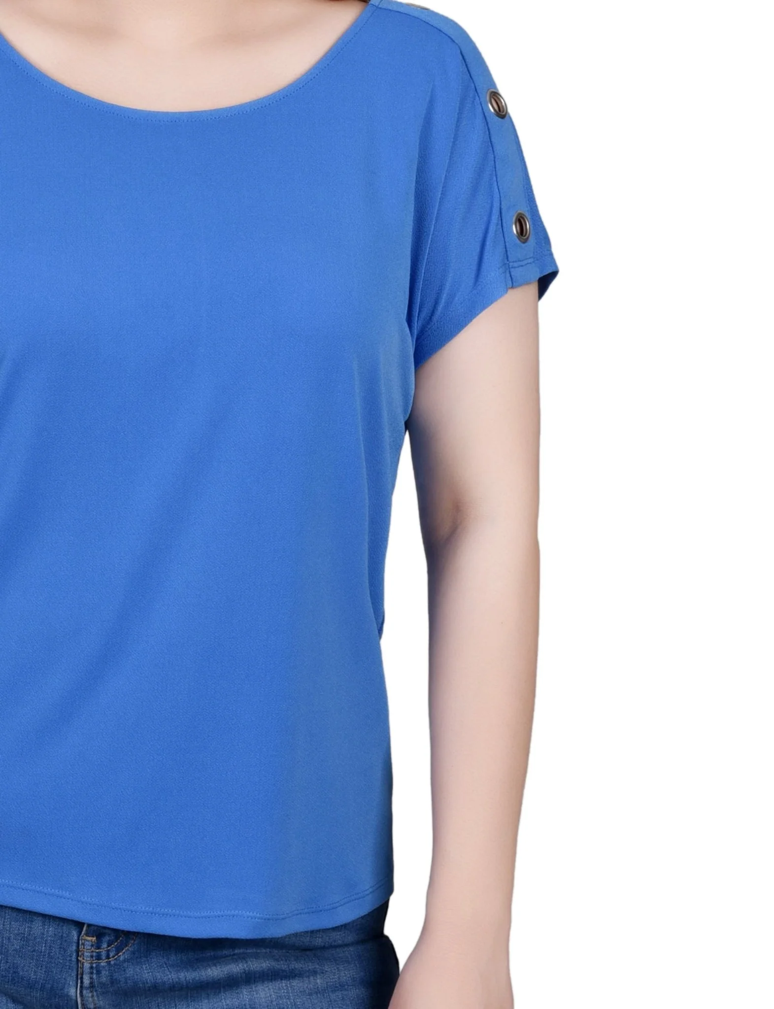 Short Sleeve Extended Sleeve Tunic Top - Image 3