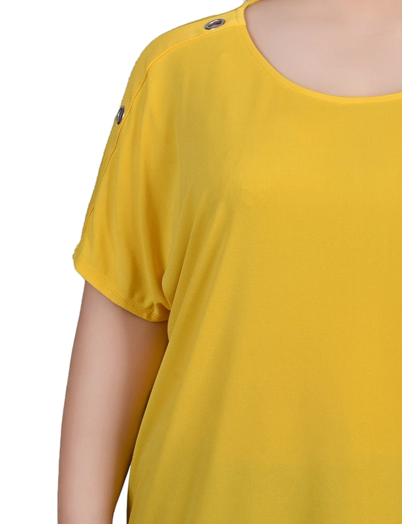 Short Sleeve Extended Sleeve Tunic Top - Plus - Image 11