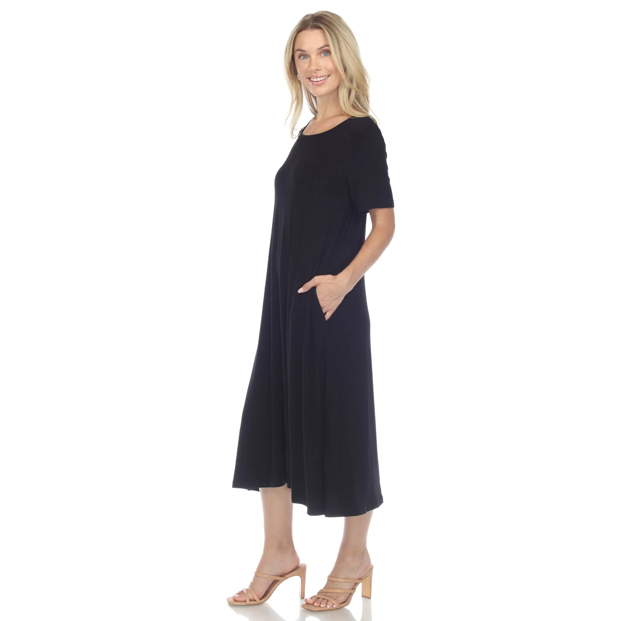 Short Sleeve Midi Dress - Image 12