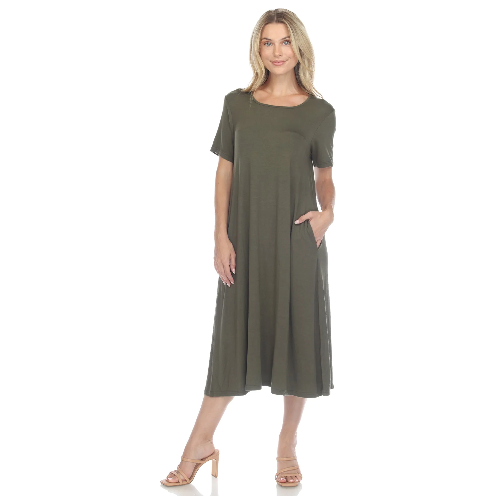 Short Sleeve Midi Dress - Image 26