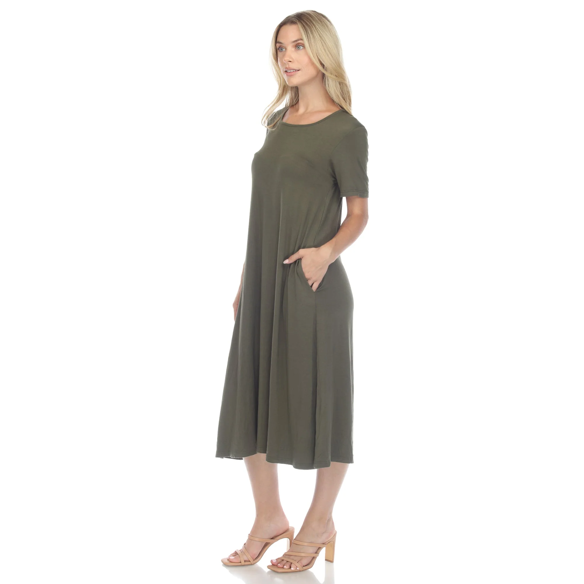 Short Sleeve Midi Dress - Image 27