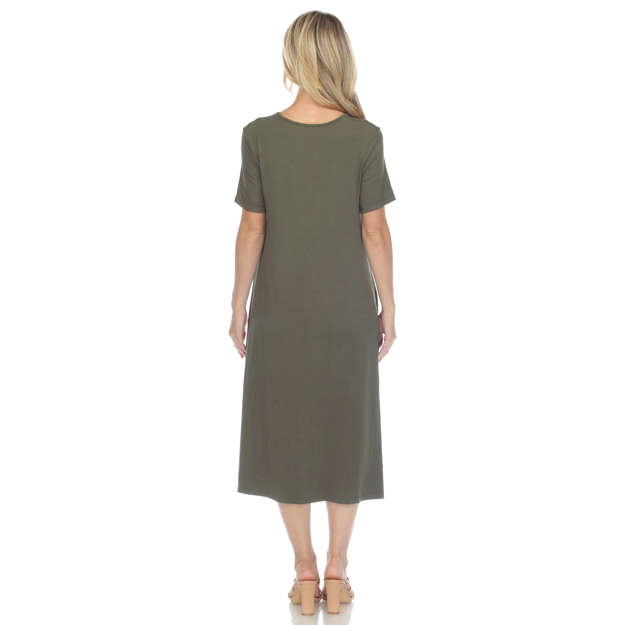 Short Sleeve Midi Dress - Image 28