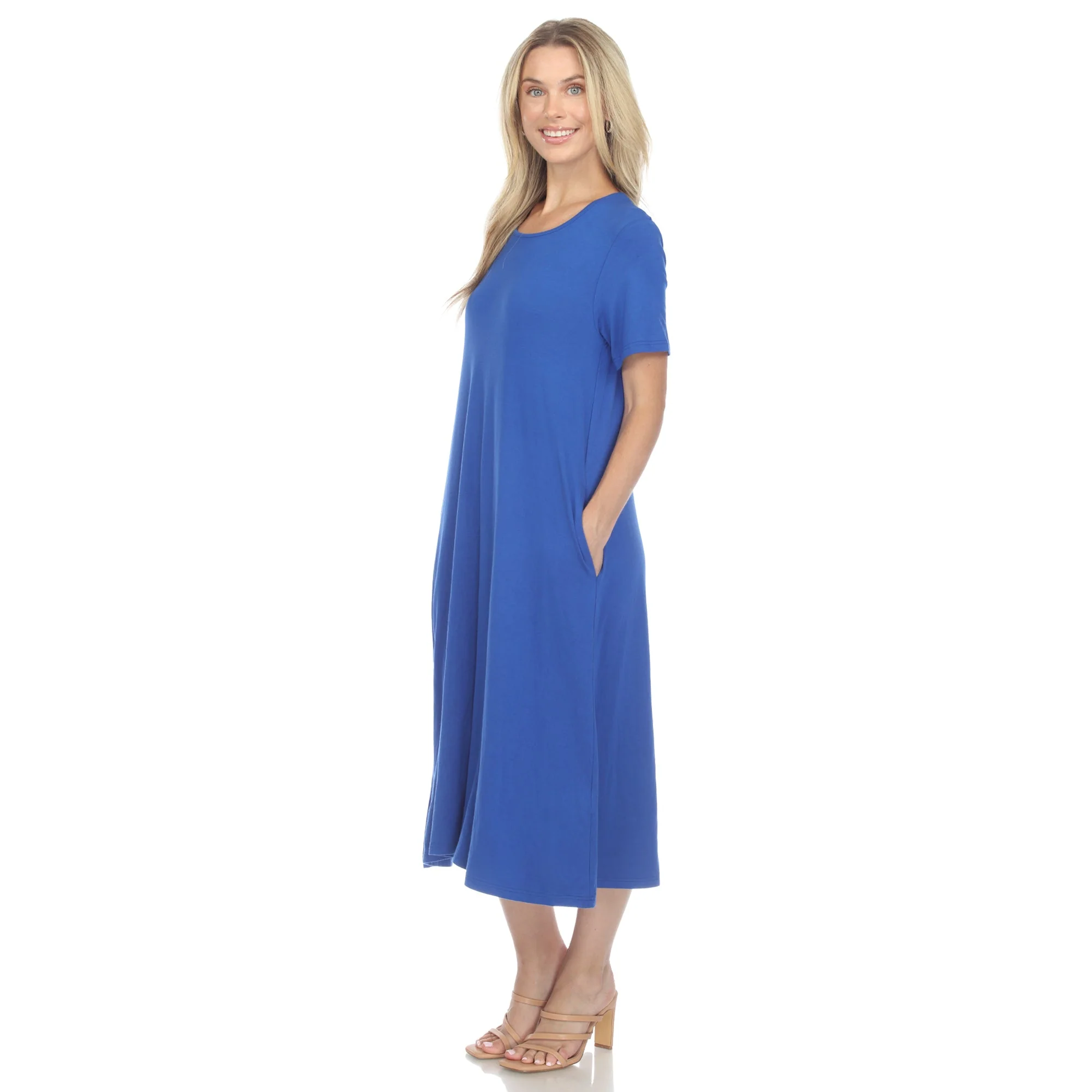Short Sleeve Midi Dress - Image 32