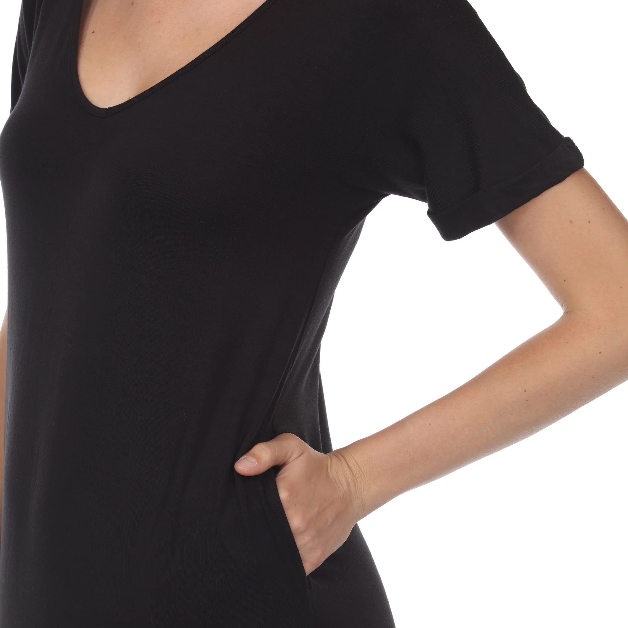 Short Sleeve V-neck Maxi Dress - Image 20