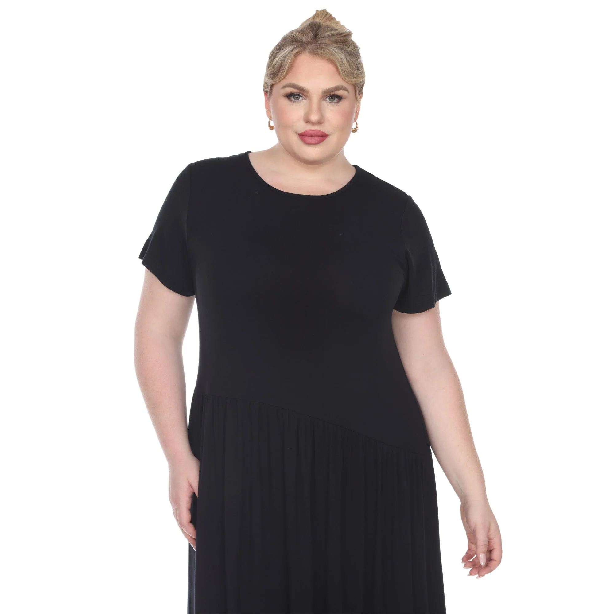Short Sleeves Maxi Dress - Plus - Image 10