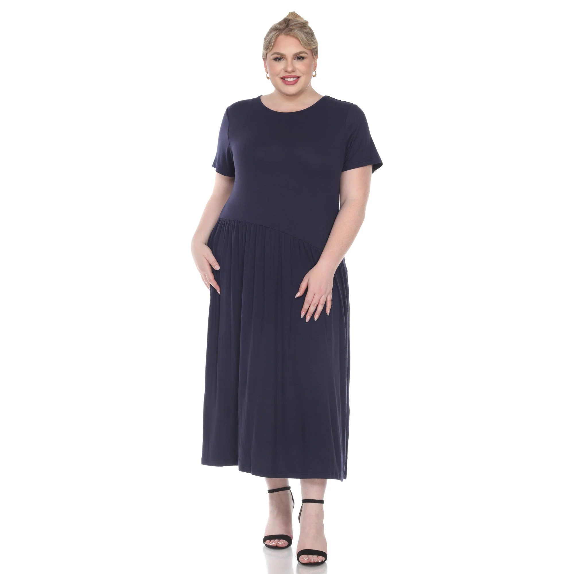 Short Sleeves Maxi Dress - Plus - Image 12