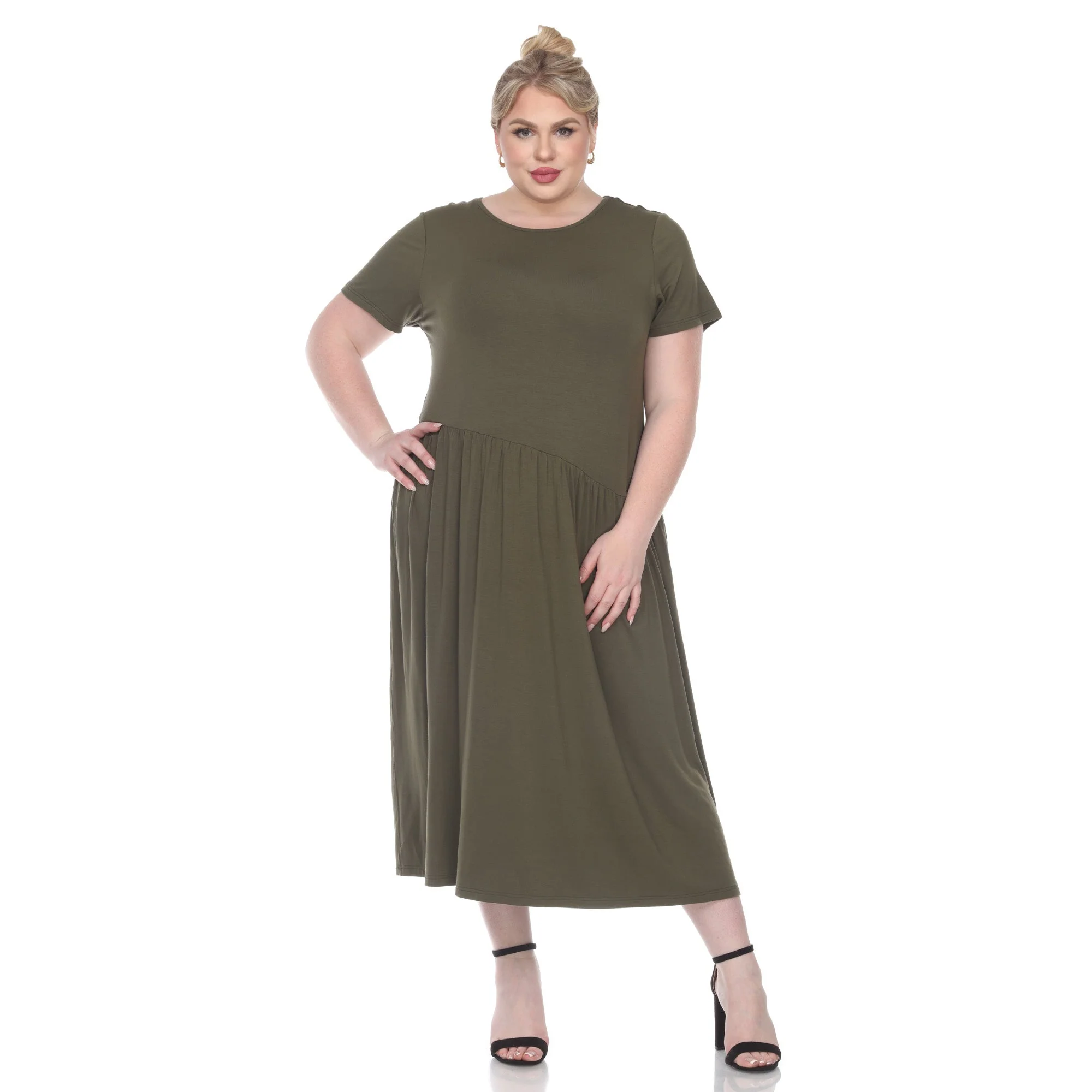 Short Sleeves Maxi Dress - Plus - Image 16