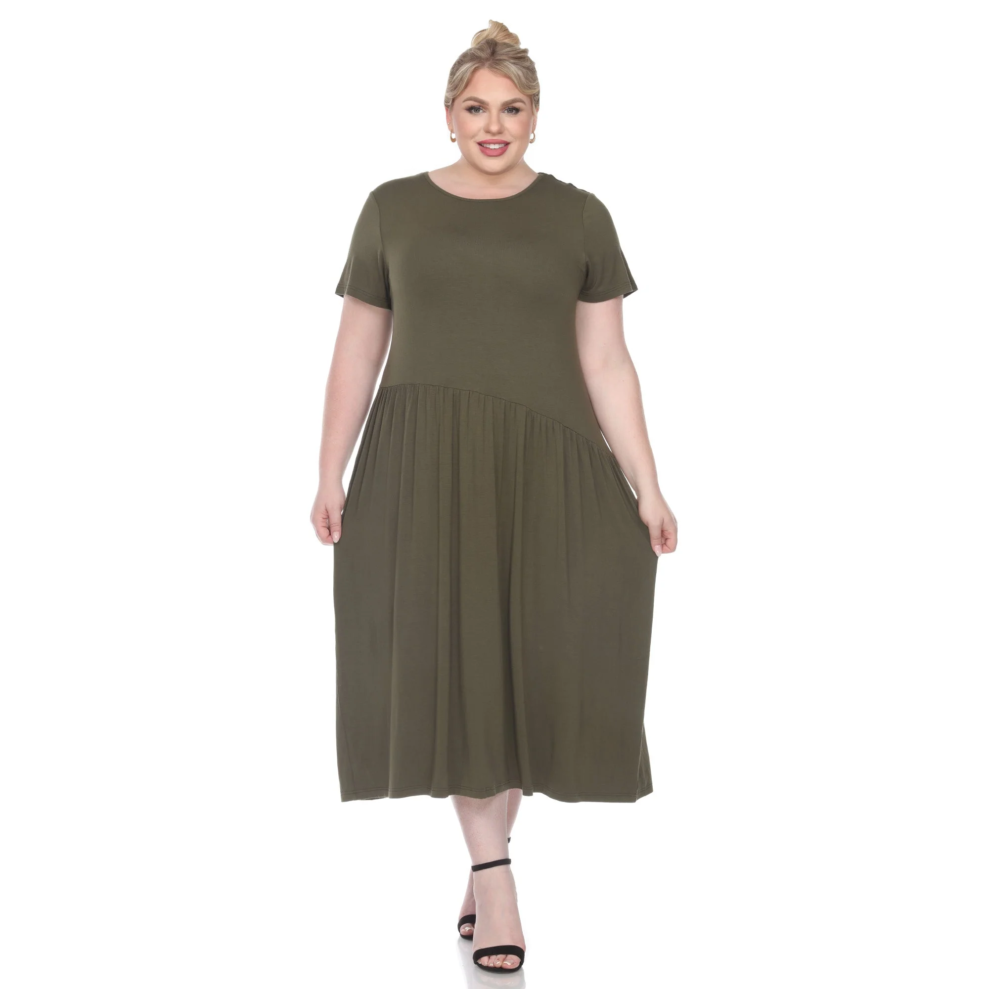 Short Sleeves Maxi Dress - Plus - Image 17