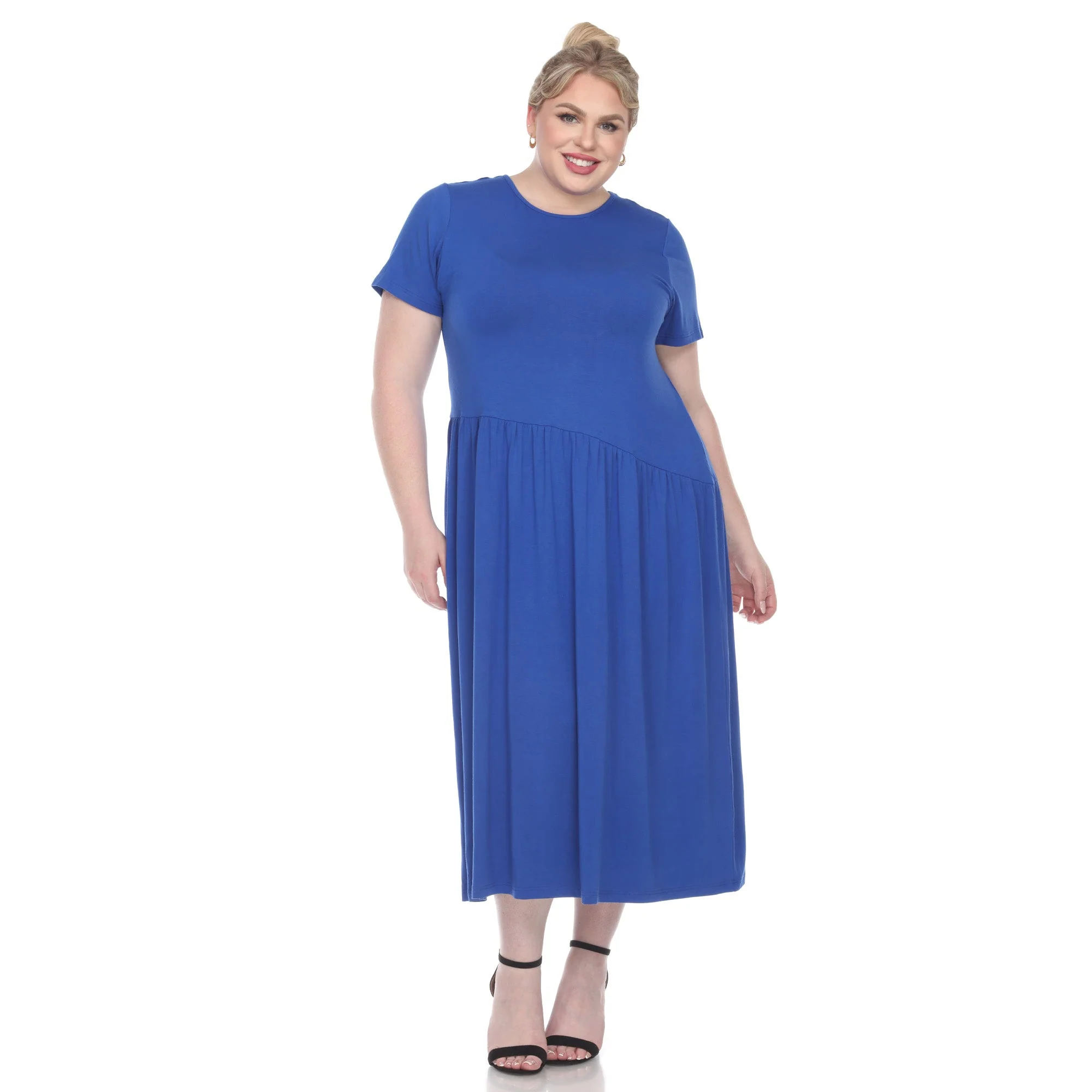 Short Sleeves Maxi Dress - Plus - Image 2
