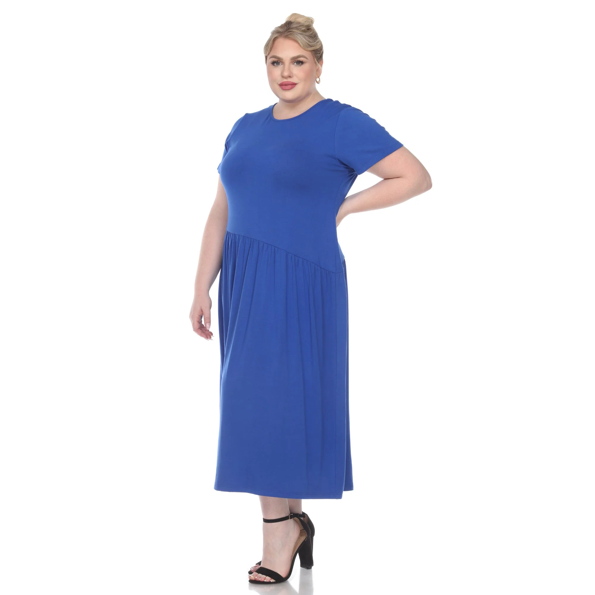 Short Sleeves Maxi Dress - Plus - Image 3