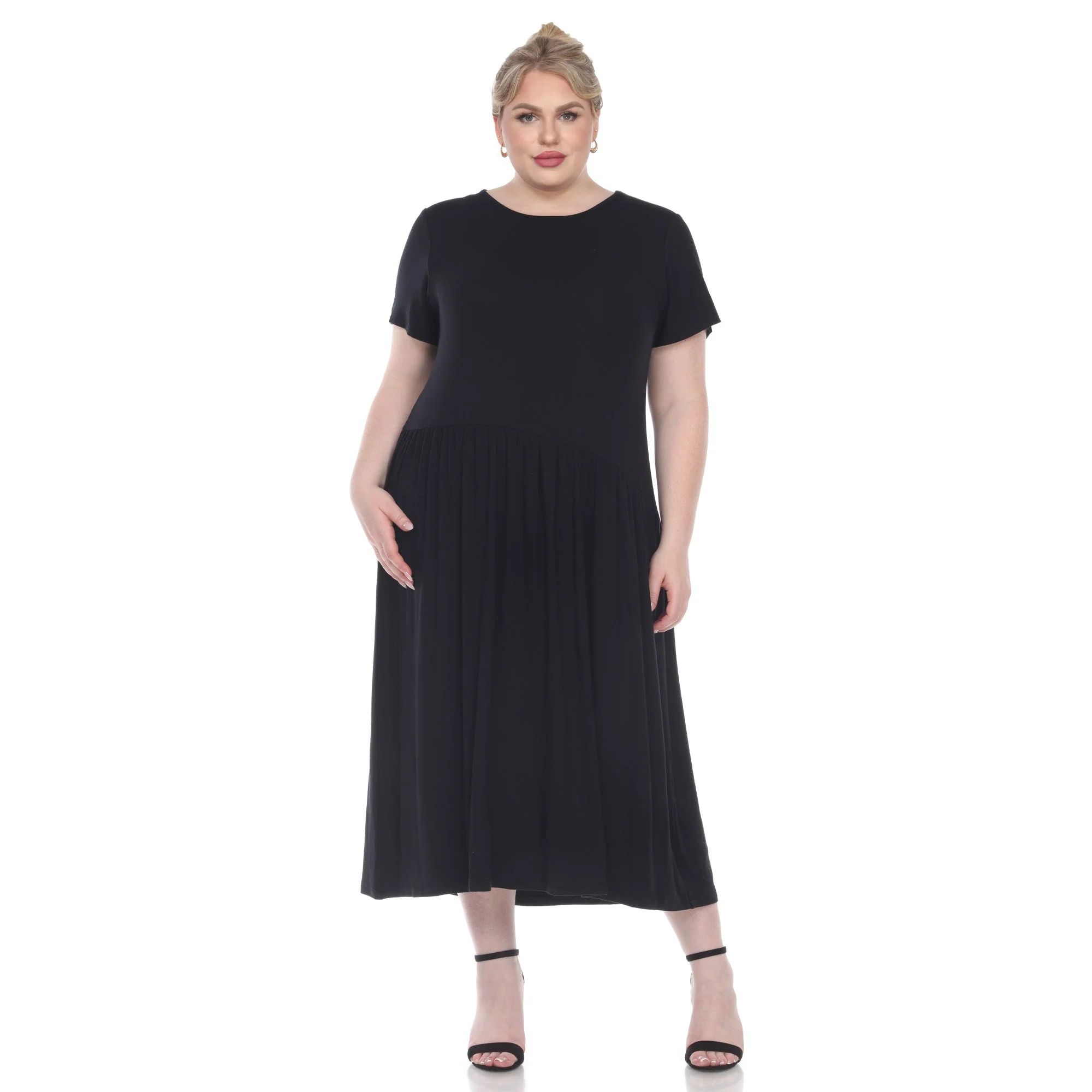 Short Sleeves Maxi Dress - Plus - Image 6