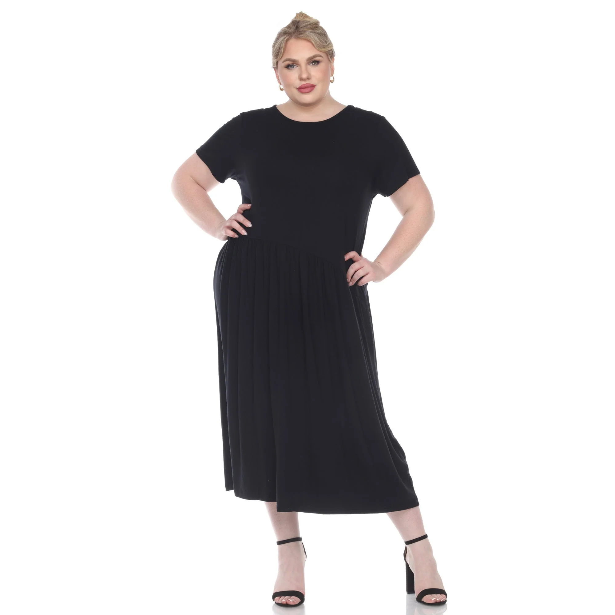 Short Sleeves Maxi Dress - Plus - Image 7