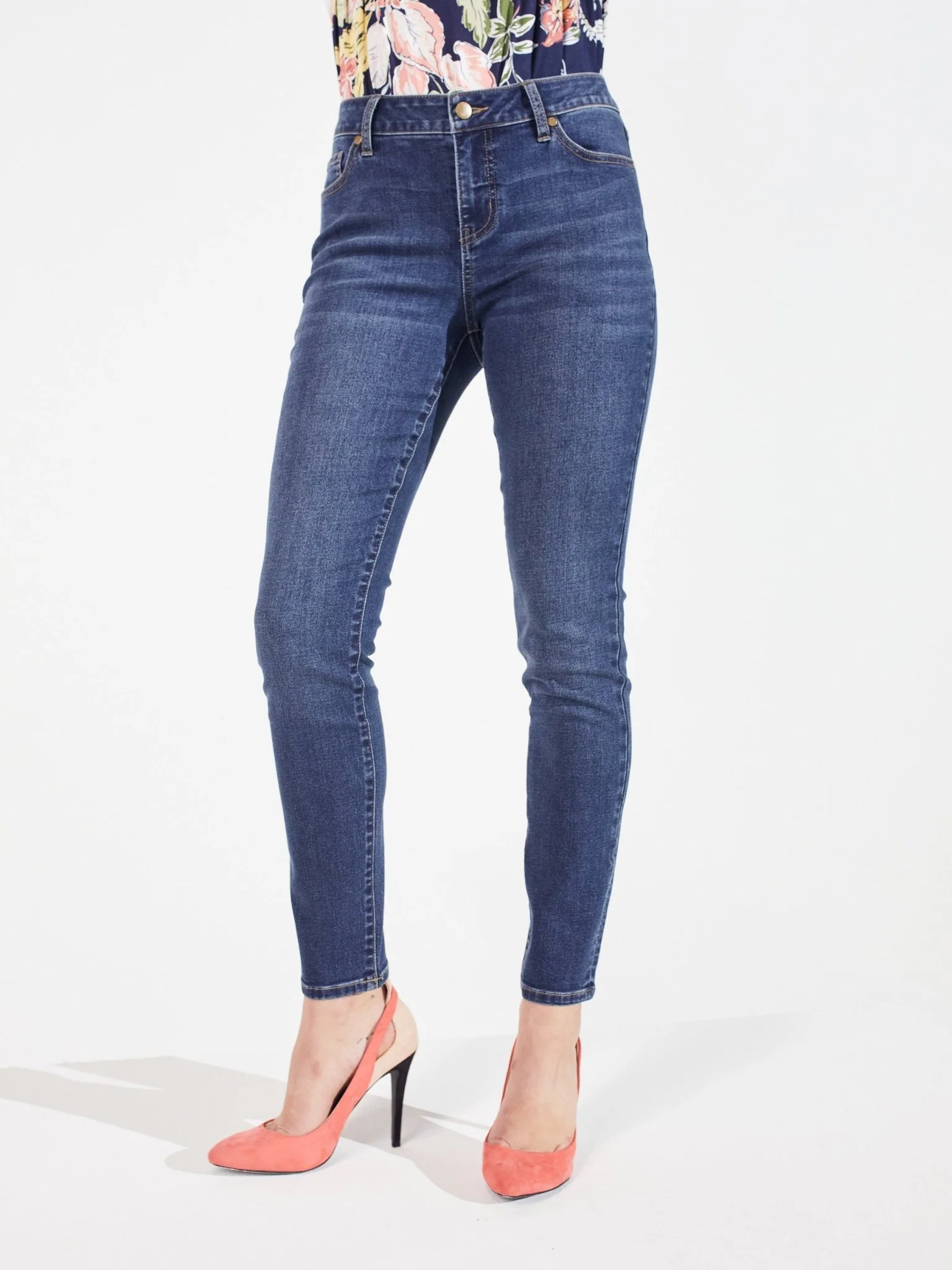 Westport Signature Skinny 5 Pocket Denim Jean-Petite - Image 6