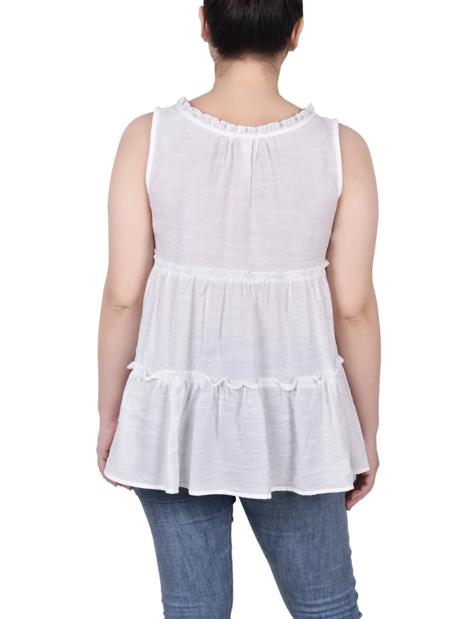 Sleeveless Tiered Blouse - Petite - Image 12