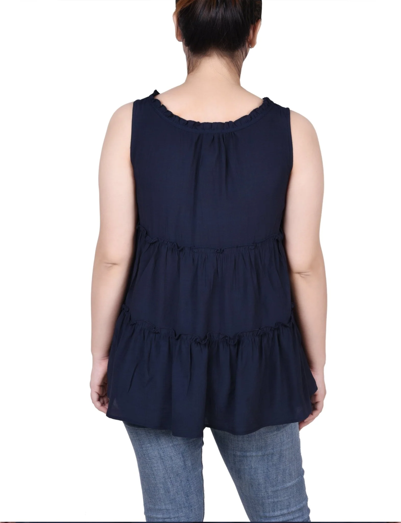 Sleeveless Tiered Blouse - Petite - Image 6