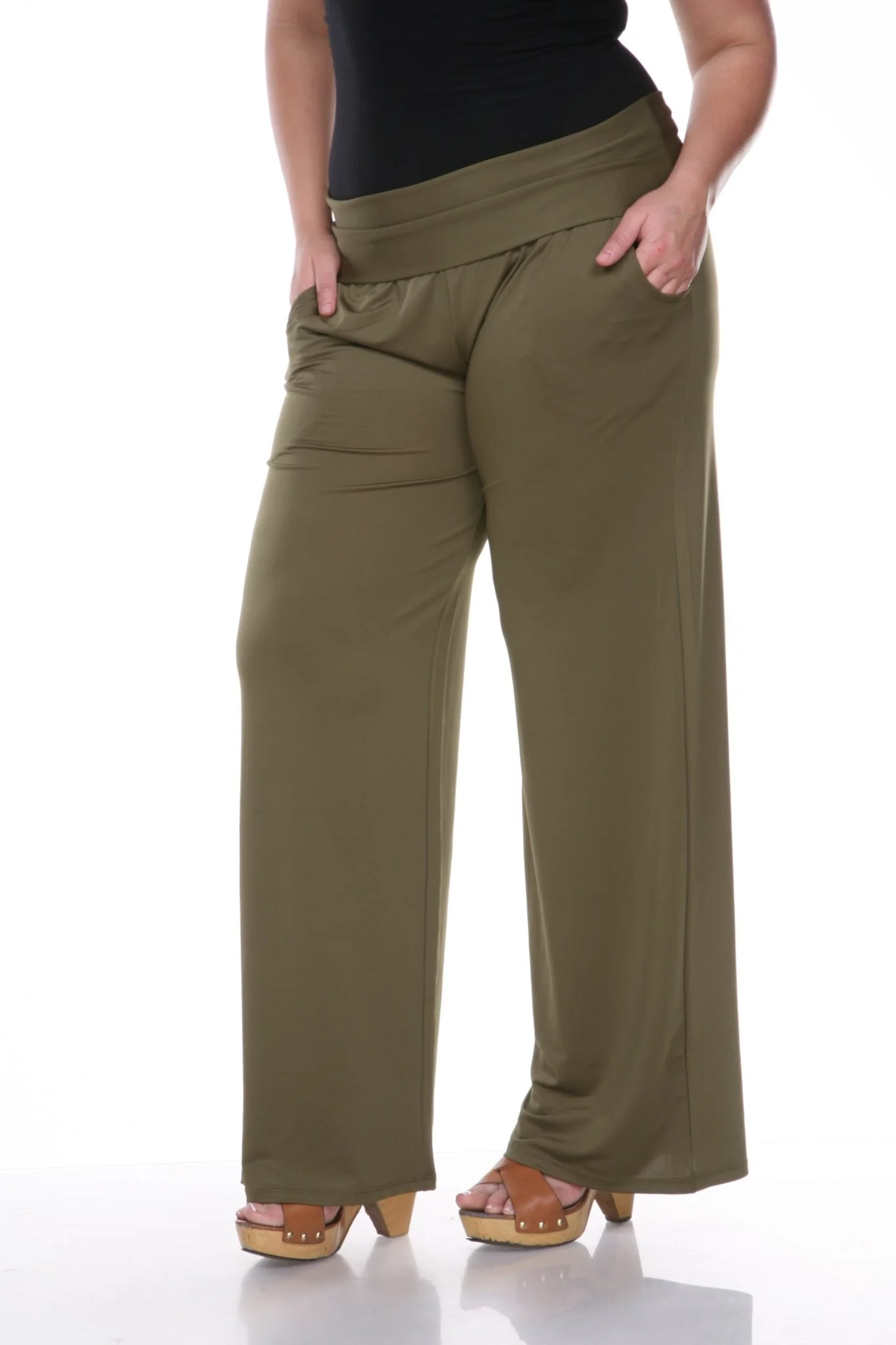 Solid Palazzo Pants - Plus - Image 15