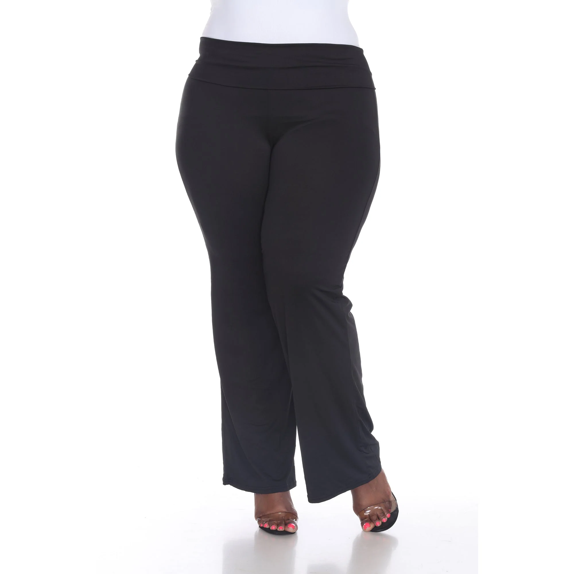 Solid Palazzo Pants - Plus - Image 2