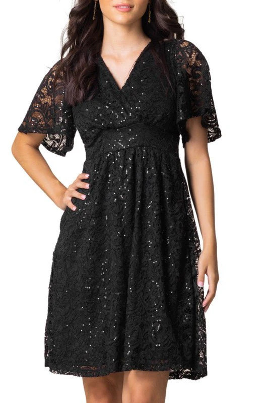 Starry Sequin Lace Cocktail Dress - Image 6