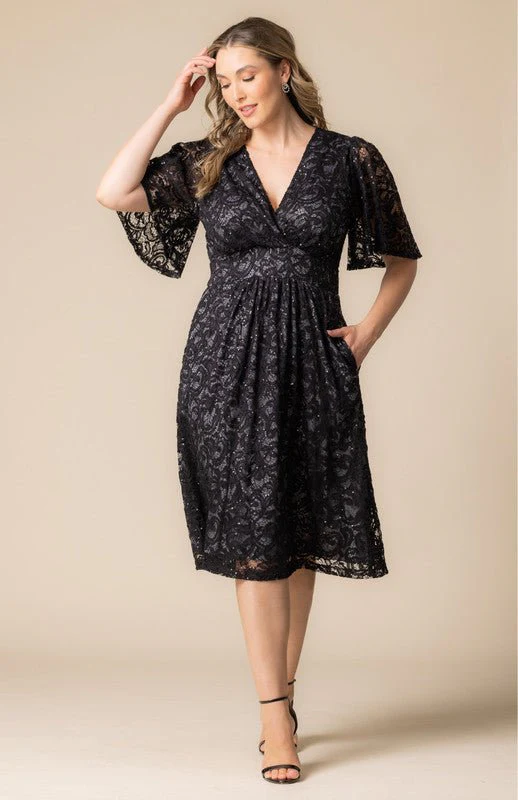Starry Sequined Lace Cocktail Dress - Plus - Image 21
