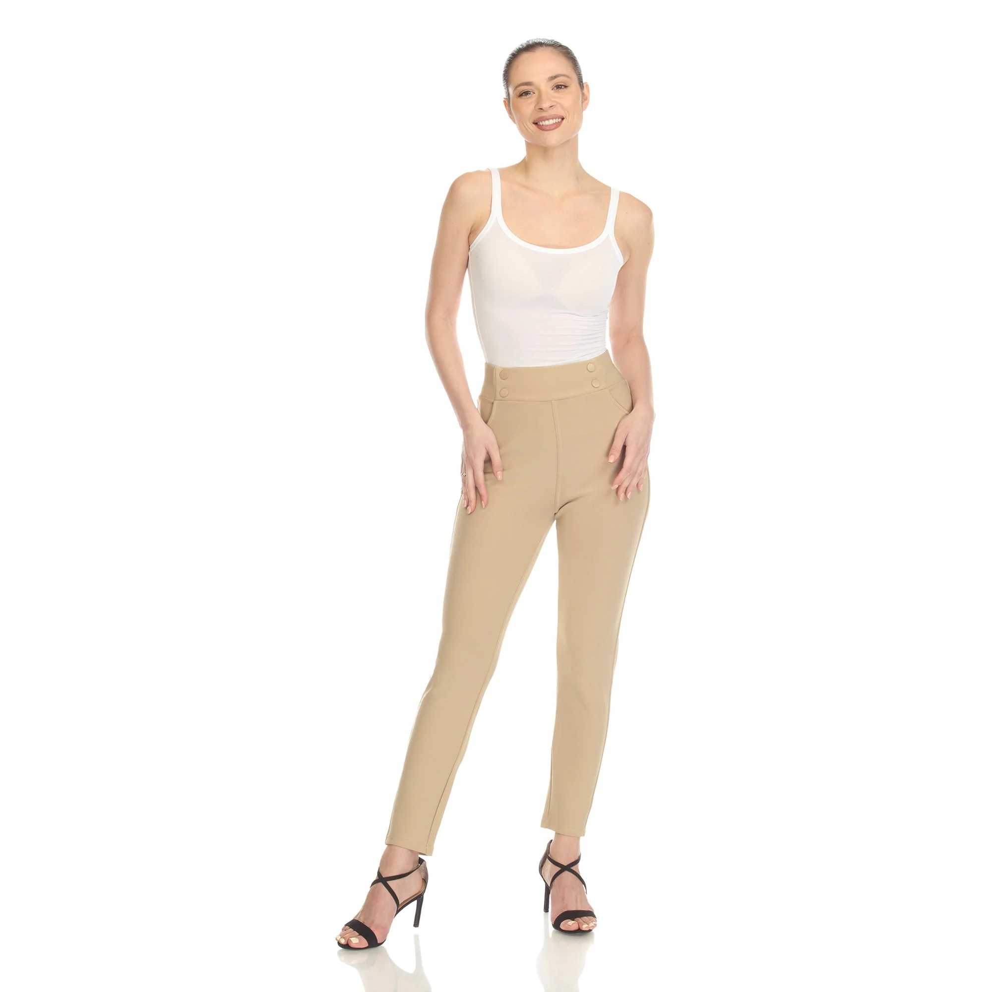 Super Soft Elastic Waistband Scuba Pants - Image 10