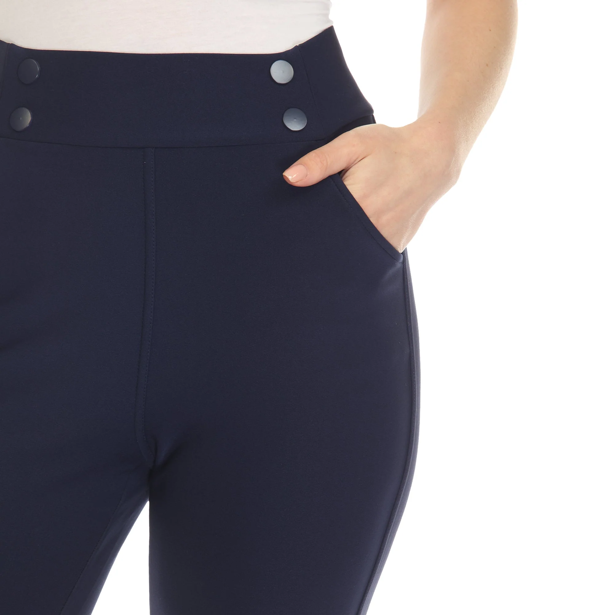 Super Soft Elastic Waistband Scuba Pants - Image 19
