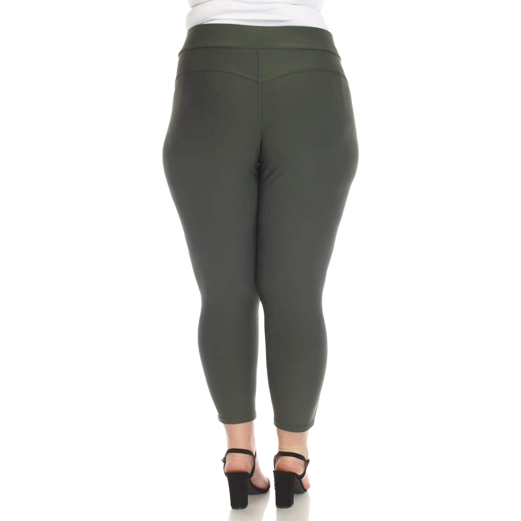 Super Soft Elastic Waistband Scuba Pants - Plus - Image 12