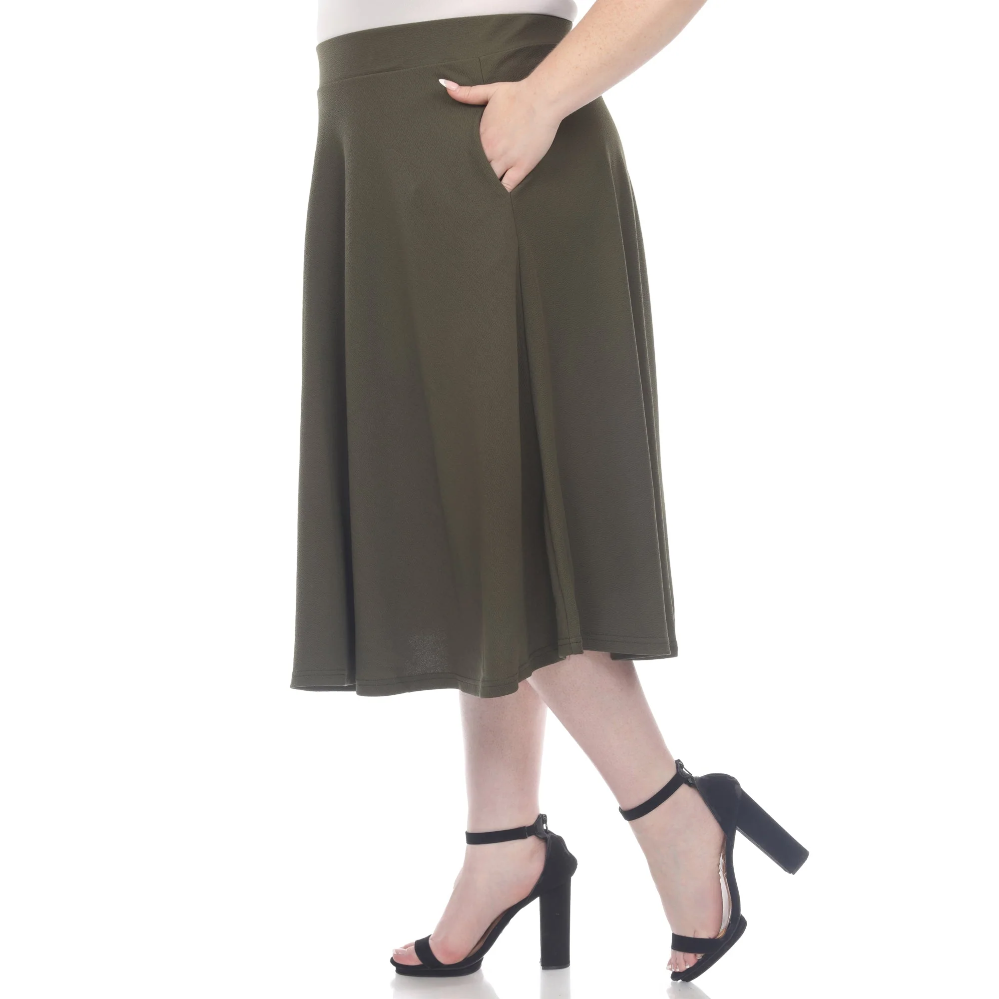 Tasmin Flare Midi Skirts - Plus - Image 11