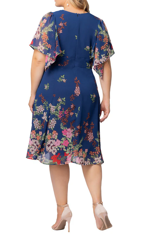 Twilight Garden Border Breezy Border Print Cocktail Dress - Plus - Image 2