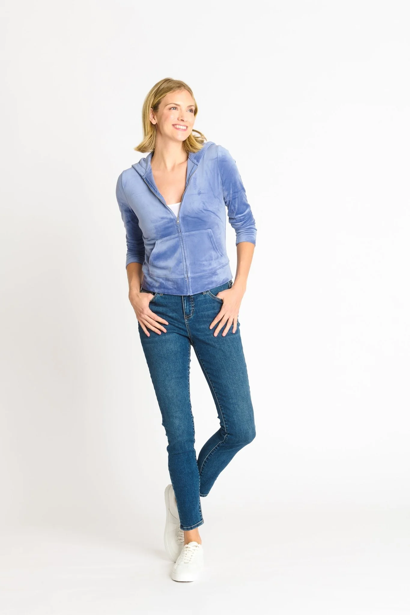 Velour Luxe Zip-Up Jacket - Image 13