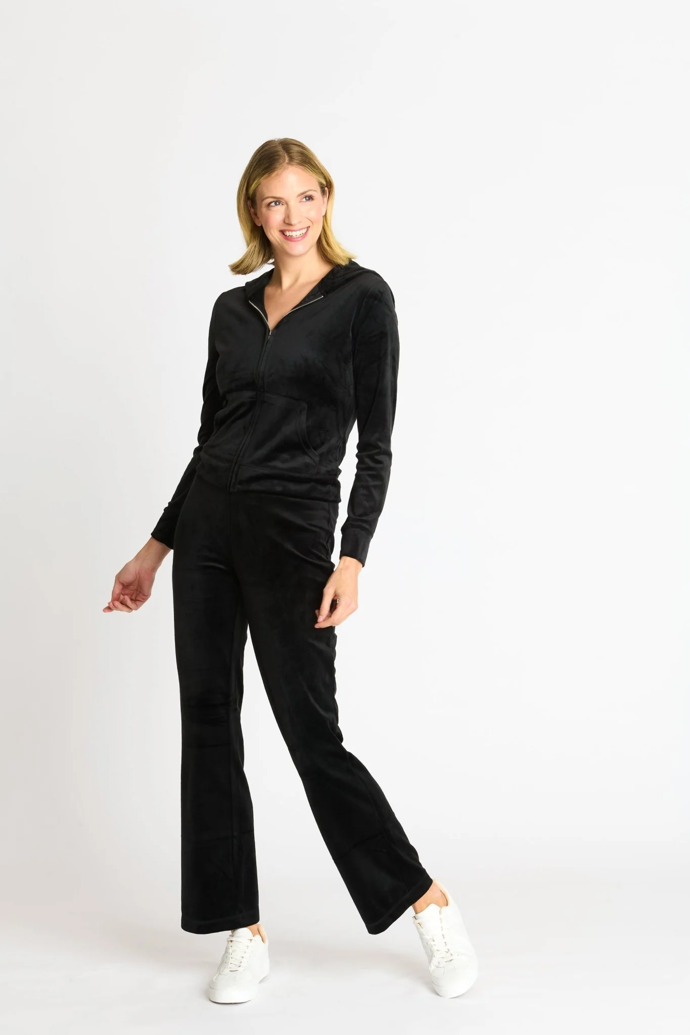 Velour Luxe Zip-Up Jacket - Image 5