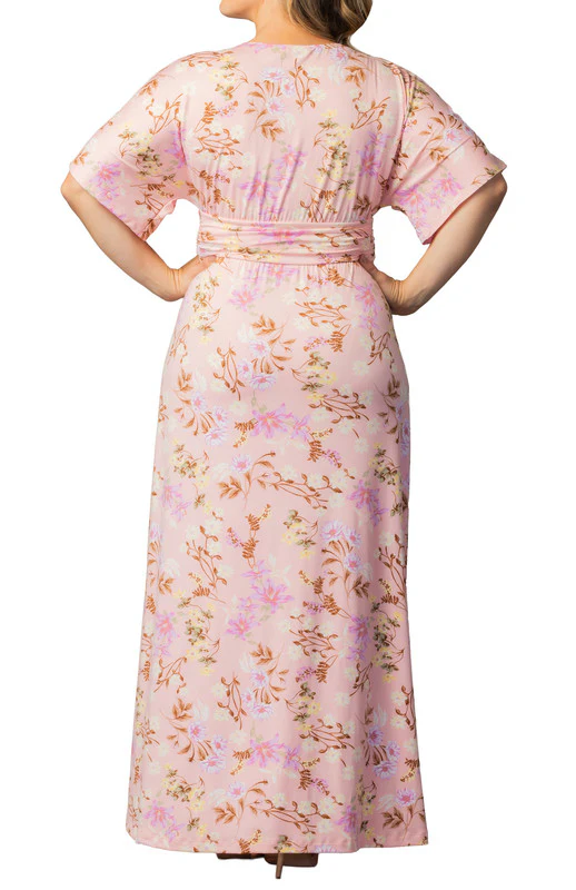 Vienna Maxi Dress  - Lively Peach Florals -  Plus - Image 2