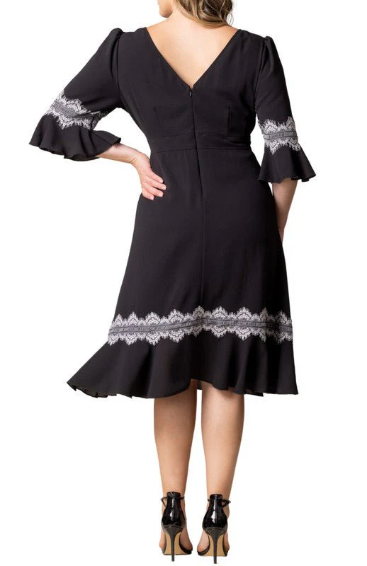 Villa Lace Trim Cocktail Dress - Plus - Image 2