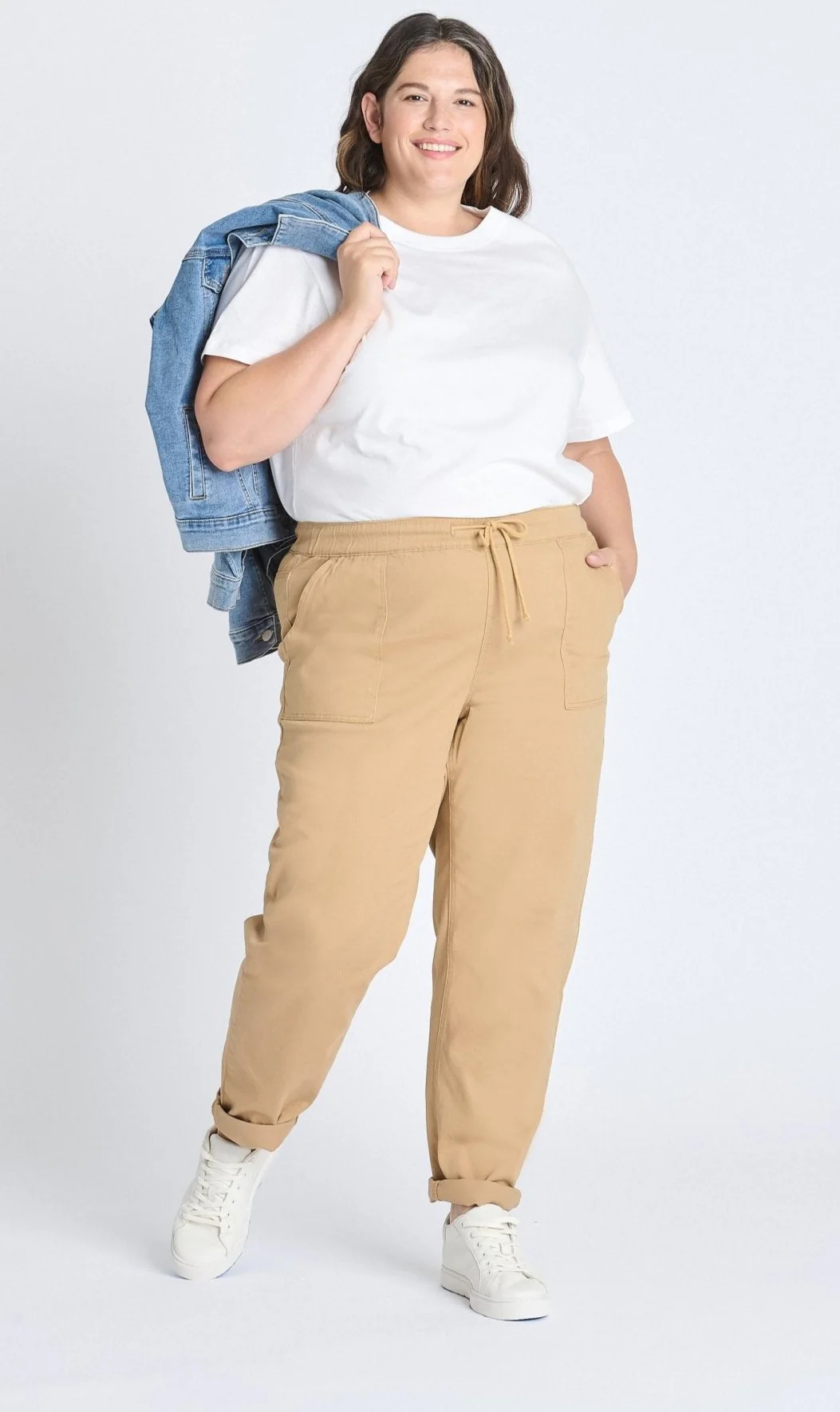 Westport Khaki Weekender Twill Jogger - Plus - Image 3