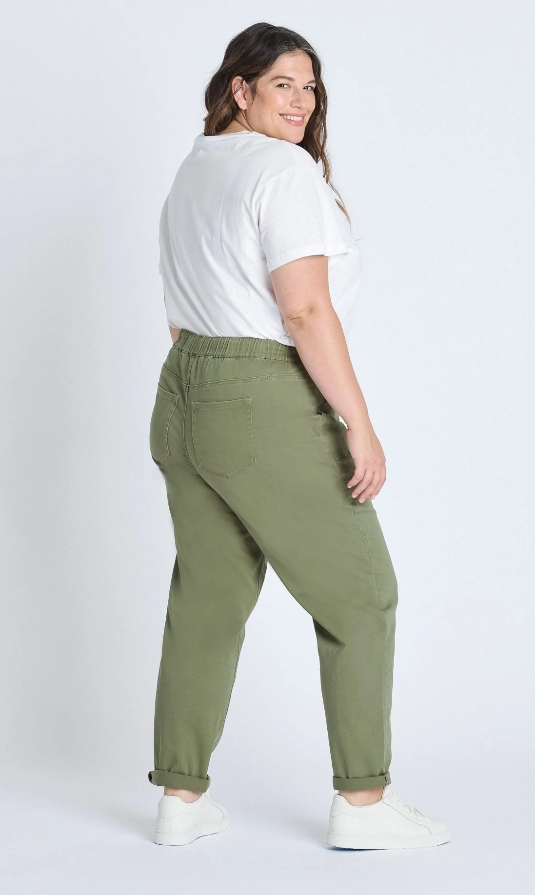 Westport Olive Weekender Twill Jogger - Plus - Image 4