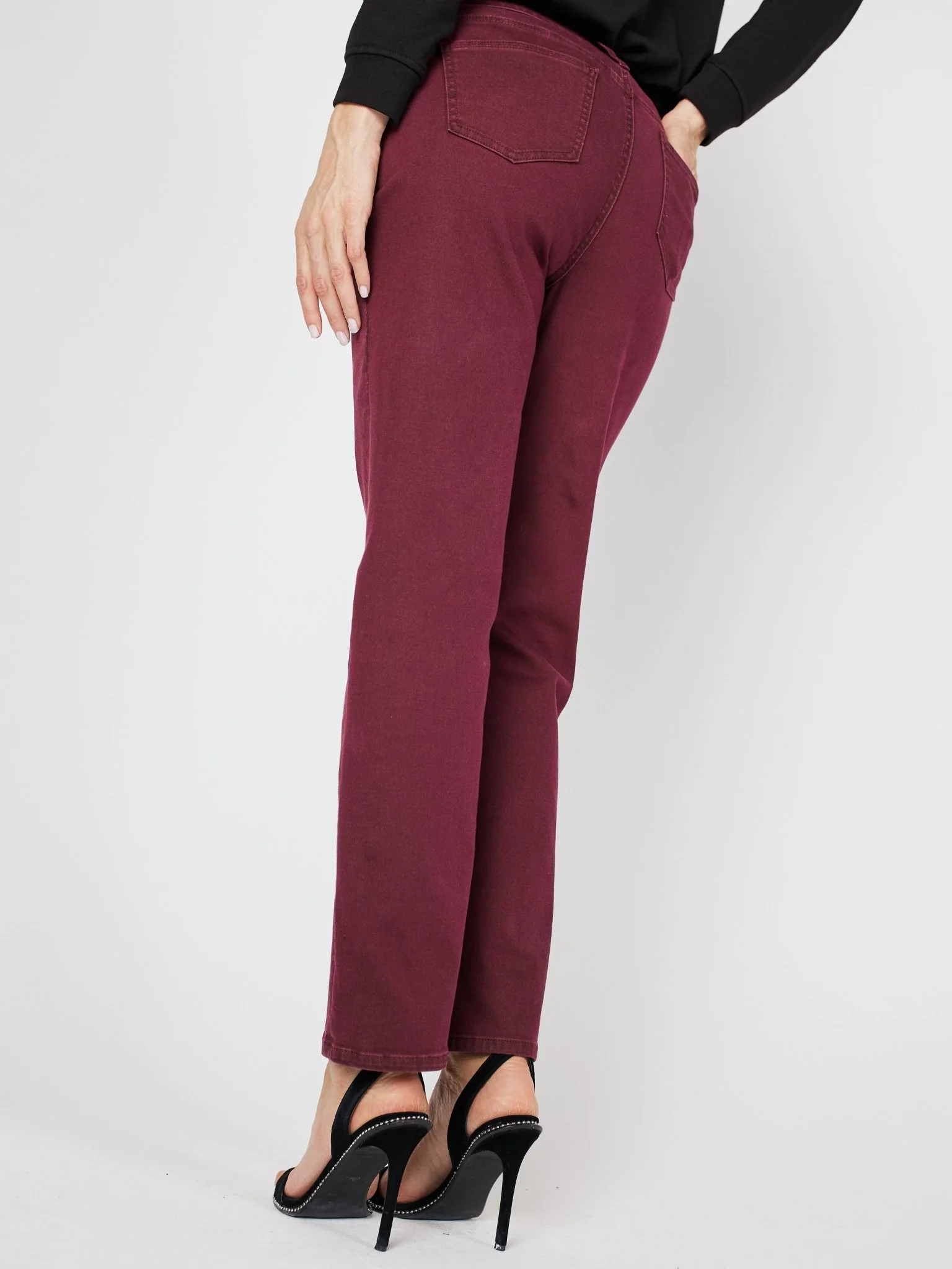 Westport Signature 5 Pocket Colored Denim Straight Leg Jean - Image 7