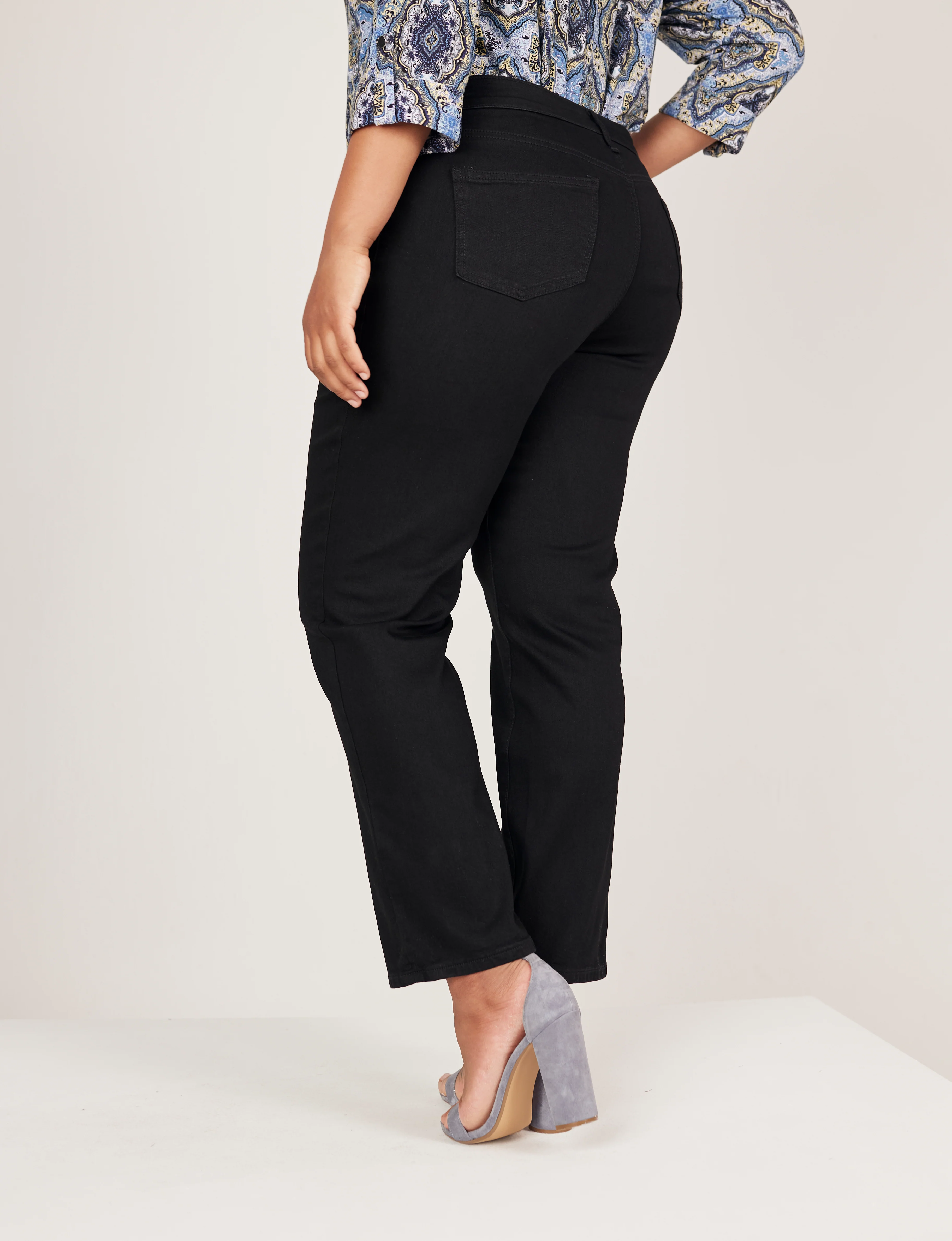 Westport Signature Black Straight Leg Jeans - Plus - Image 12
