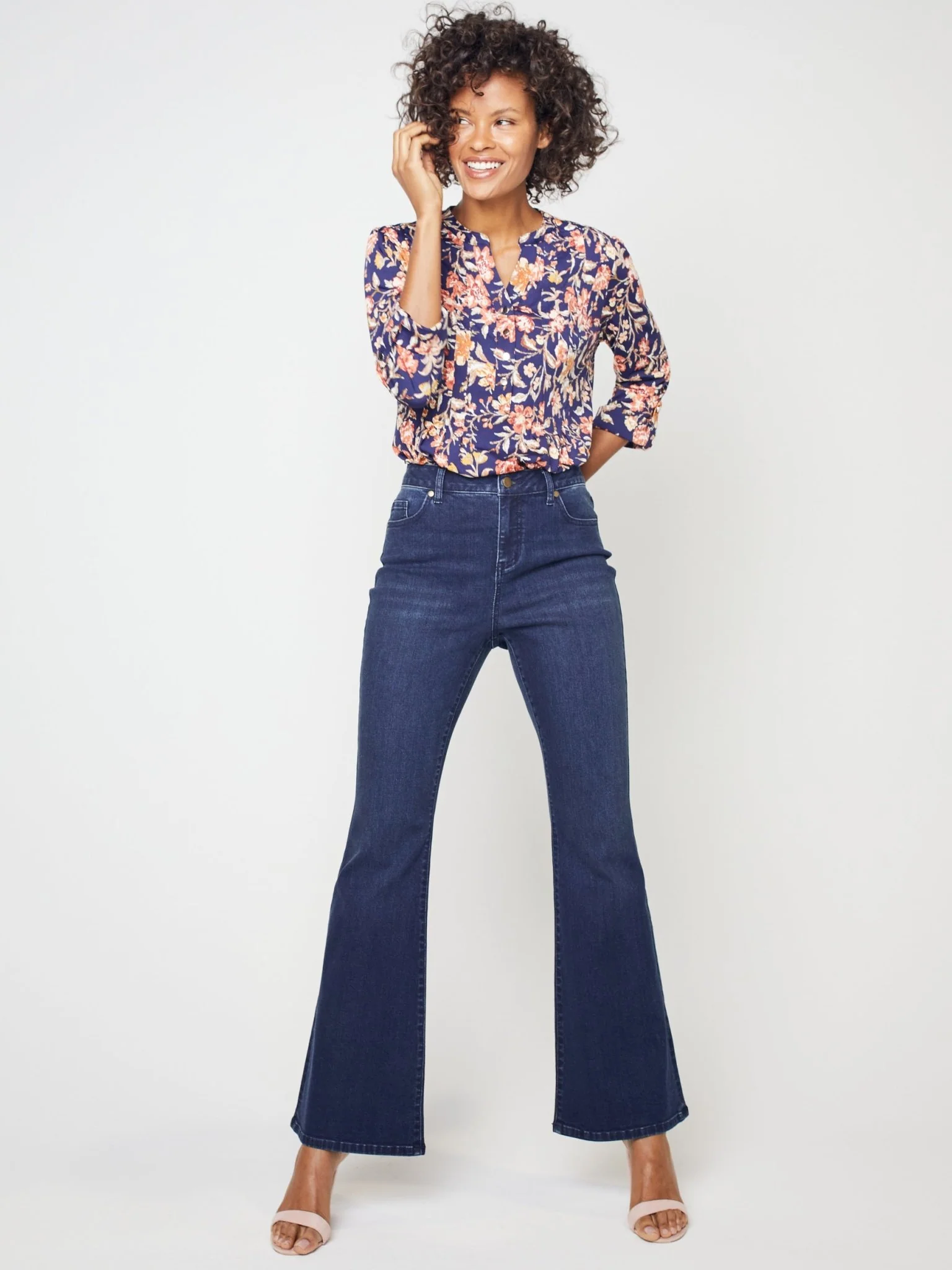 Westport Signature High Rise Modern Flare Leg Jeans - Image 4