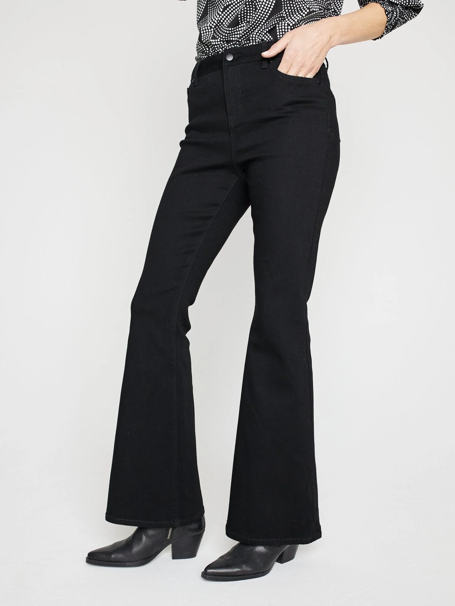 Westport Signature High Rise Modern Flare Leg Jeans - Image 9