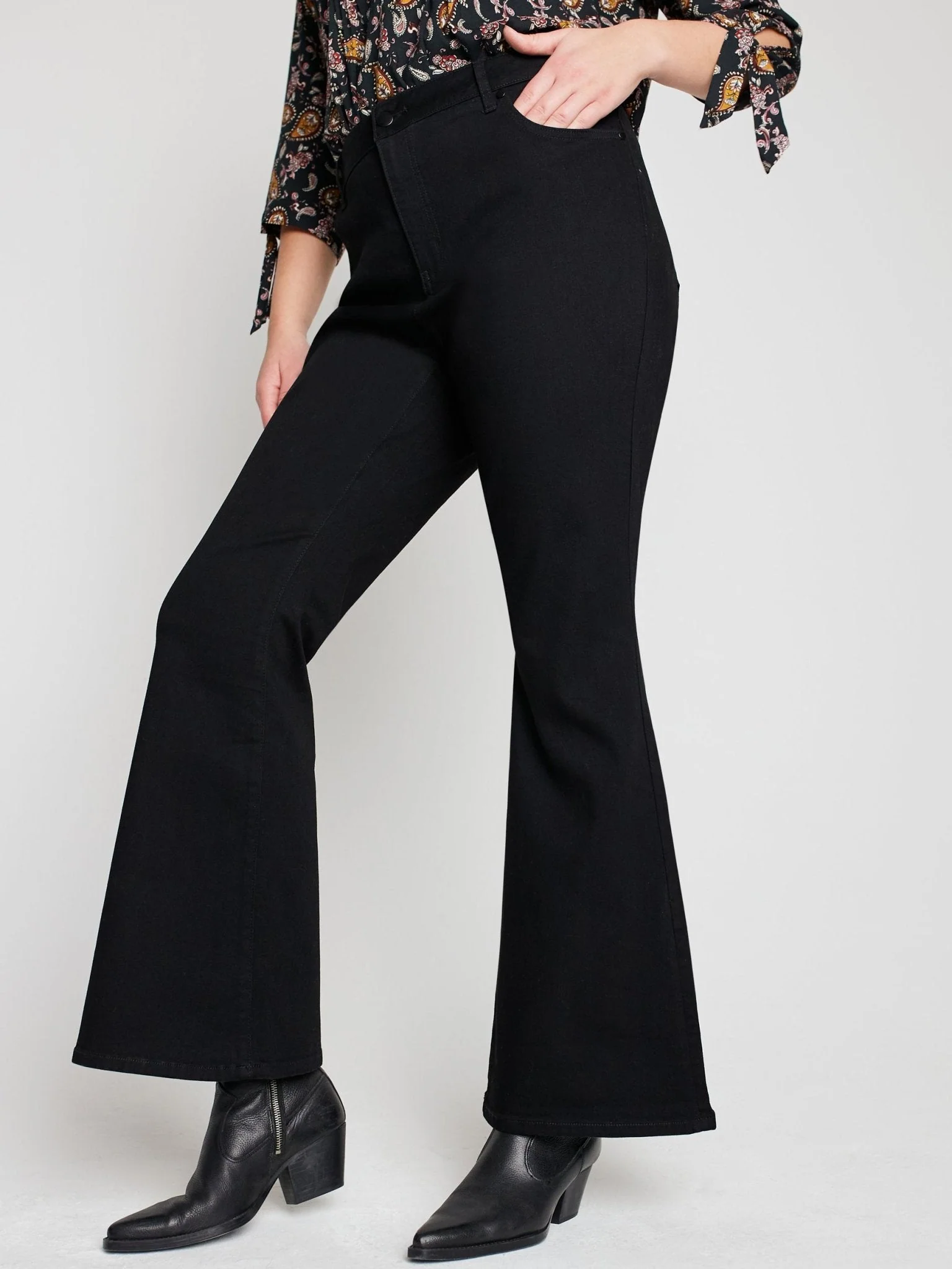 Westport Signature High Rise Modern Flare Leg Jeans - Plus - Image 10