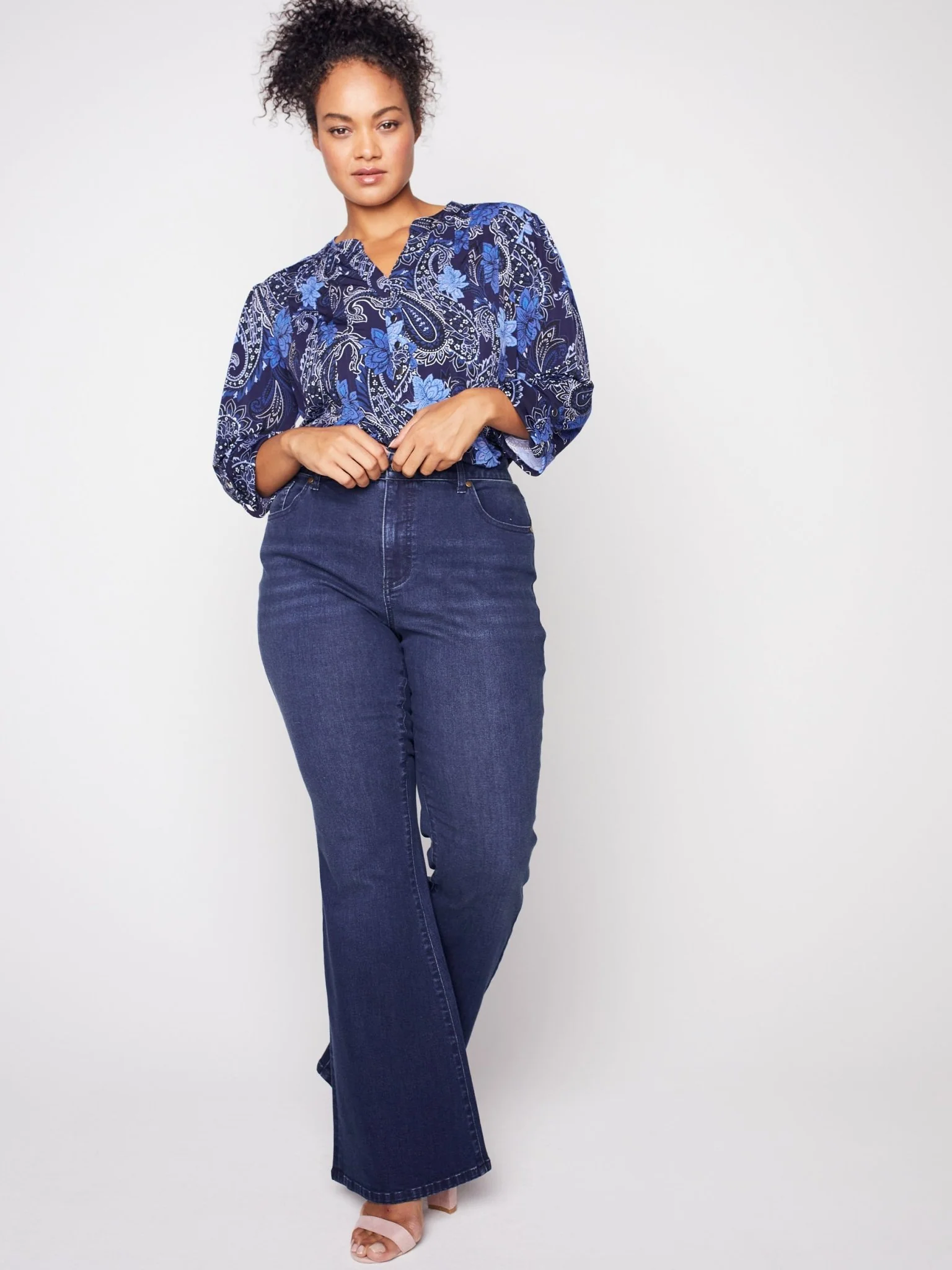Westport Signature High Rise Modern Flare Leg Jeans - Plus - Image 5