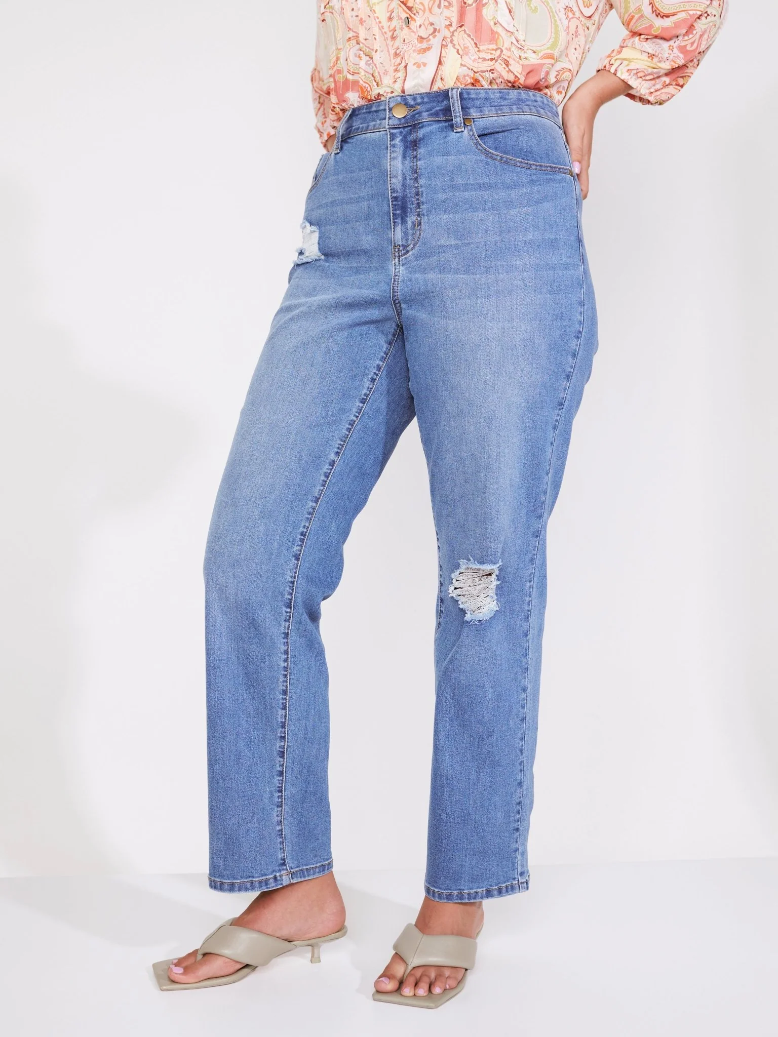 Westport Signature Straight Leg with Destruction - Plus - Image 6