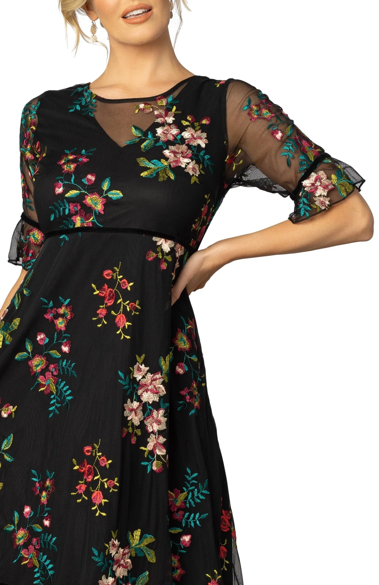 Wildflower Embroidered Dress - Image 3
