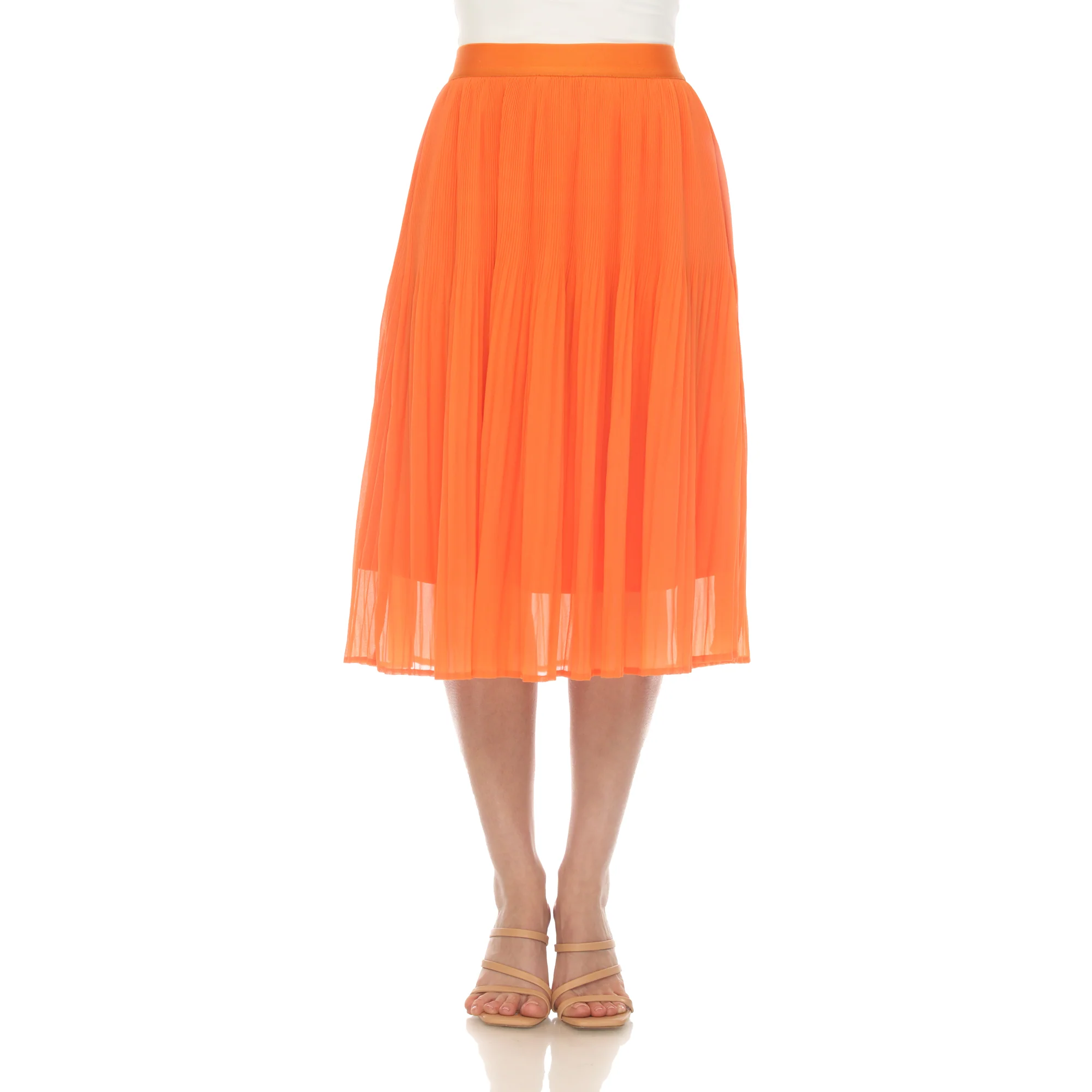 Women's Chiffon Pleated Midi Skirt - Image 12