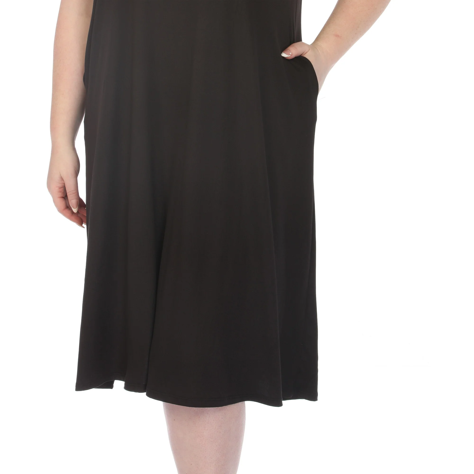 Women's  Crew Neck T-Shirt Dress - Image 4