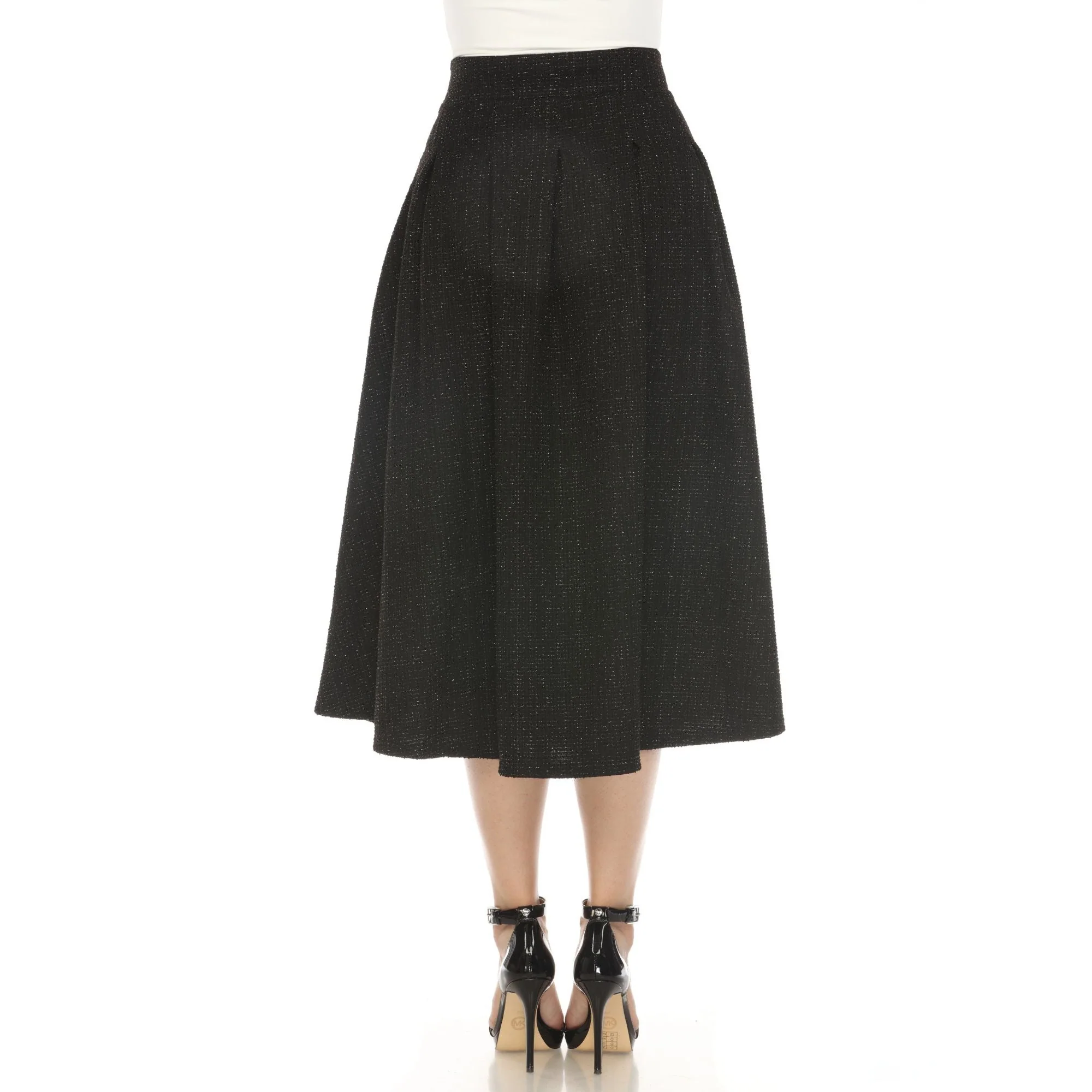 Women's Flared Tweed Skirt - Image 2