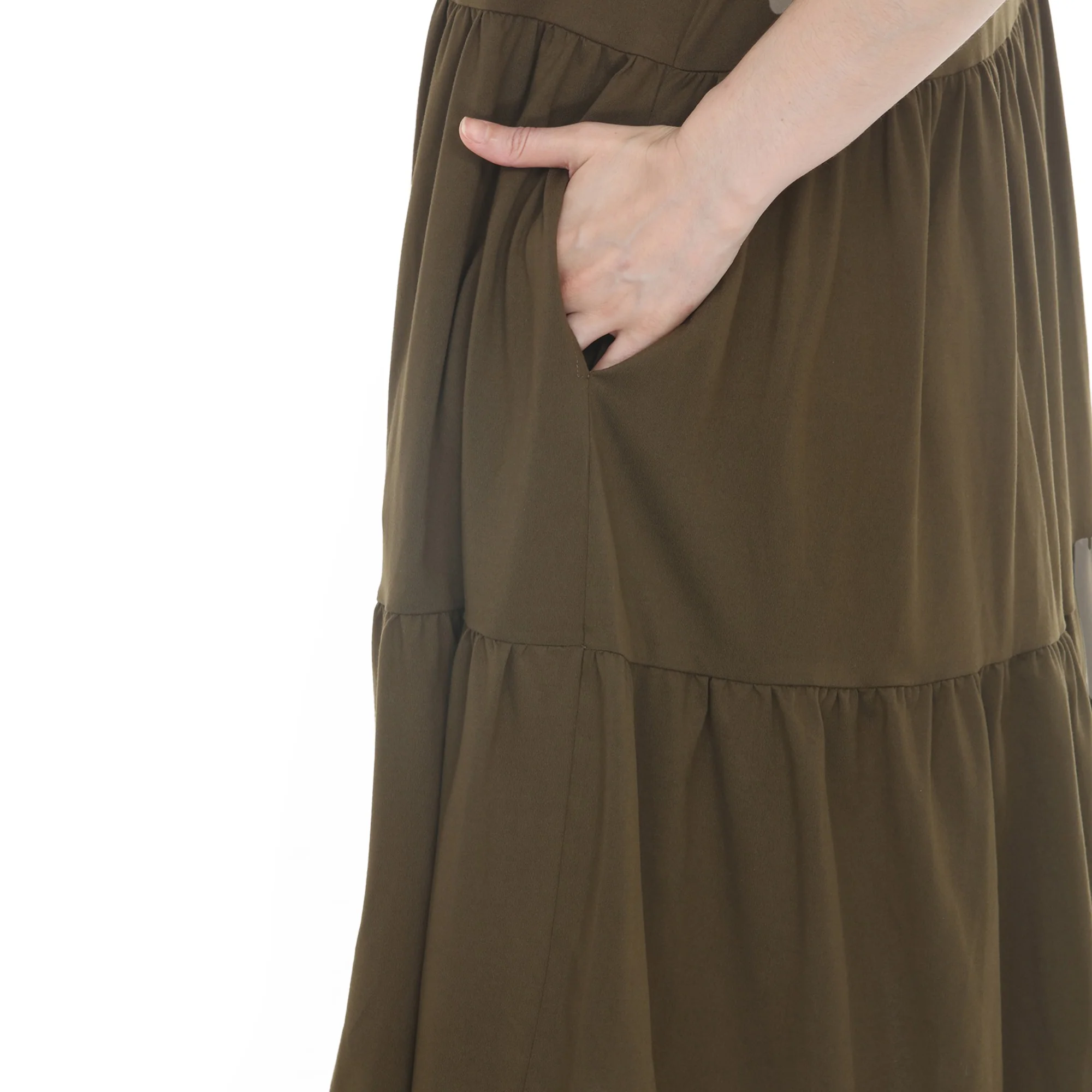 Women's Flutter Sleeve Ruffle Tiered Dress - Image 23