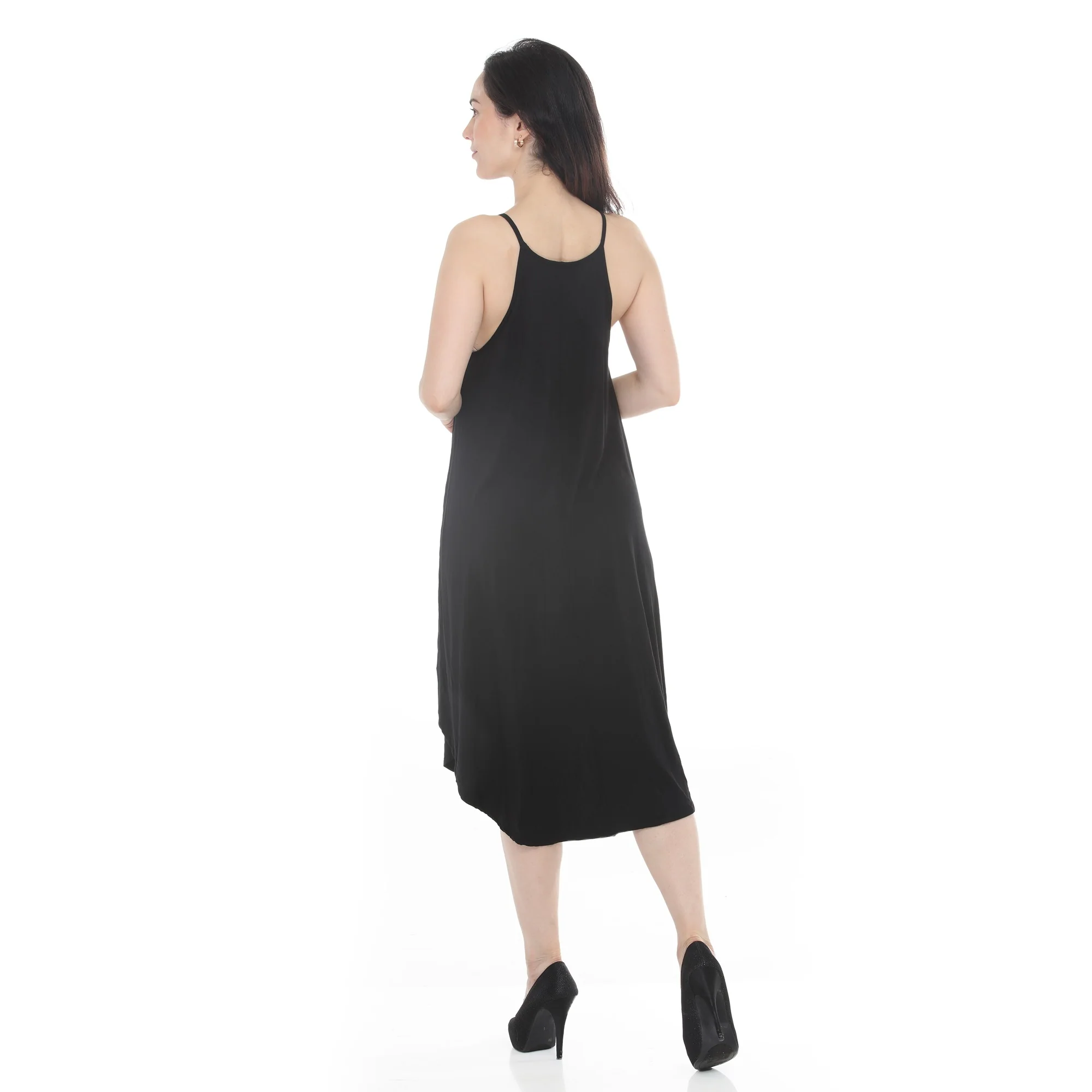 Women's Halter Neck Swing Midi Dress - Image 3