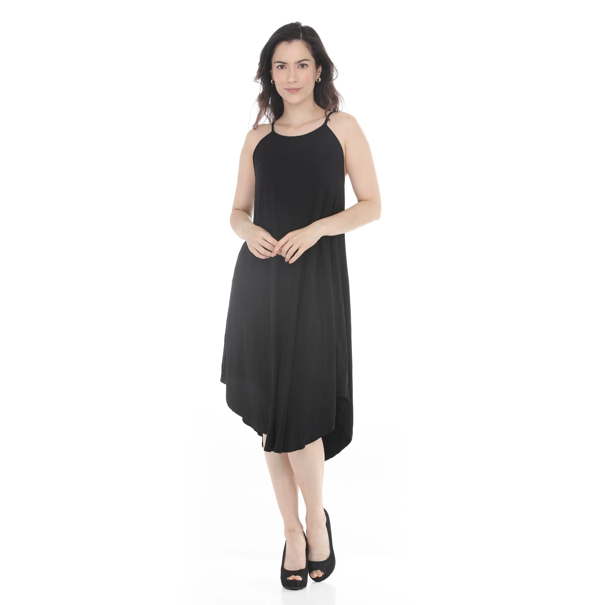 Women's Halter Neck Swing Midi Dress - Image 5