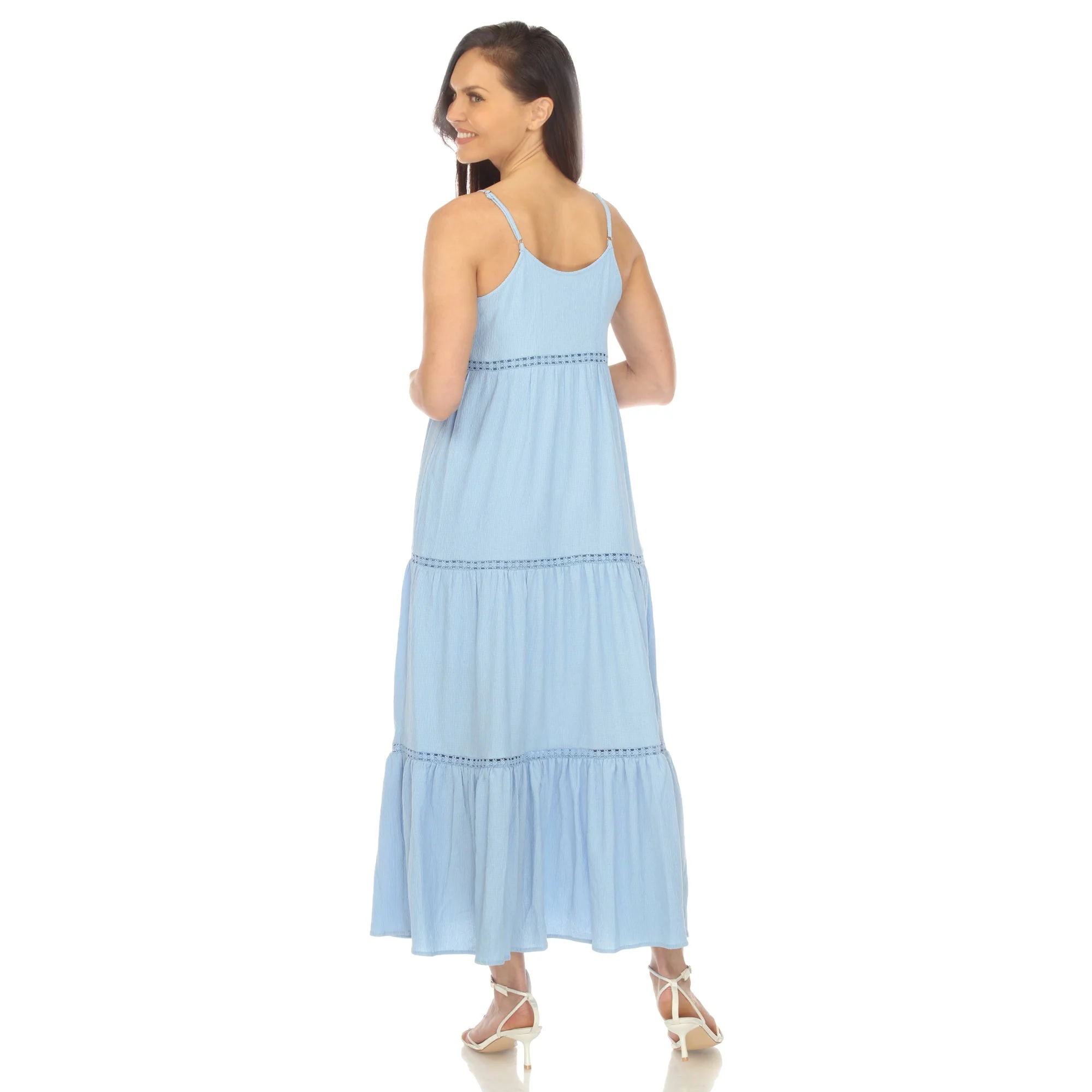 Women's Scoop Neck Tiered Maxi Dress - Image 15