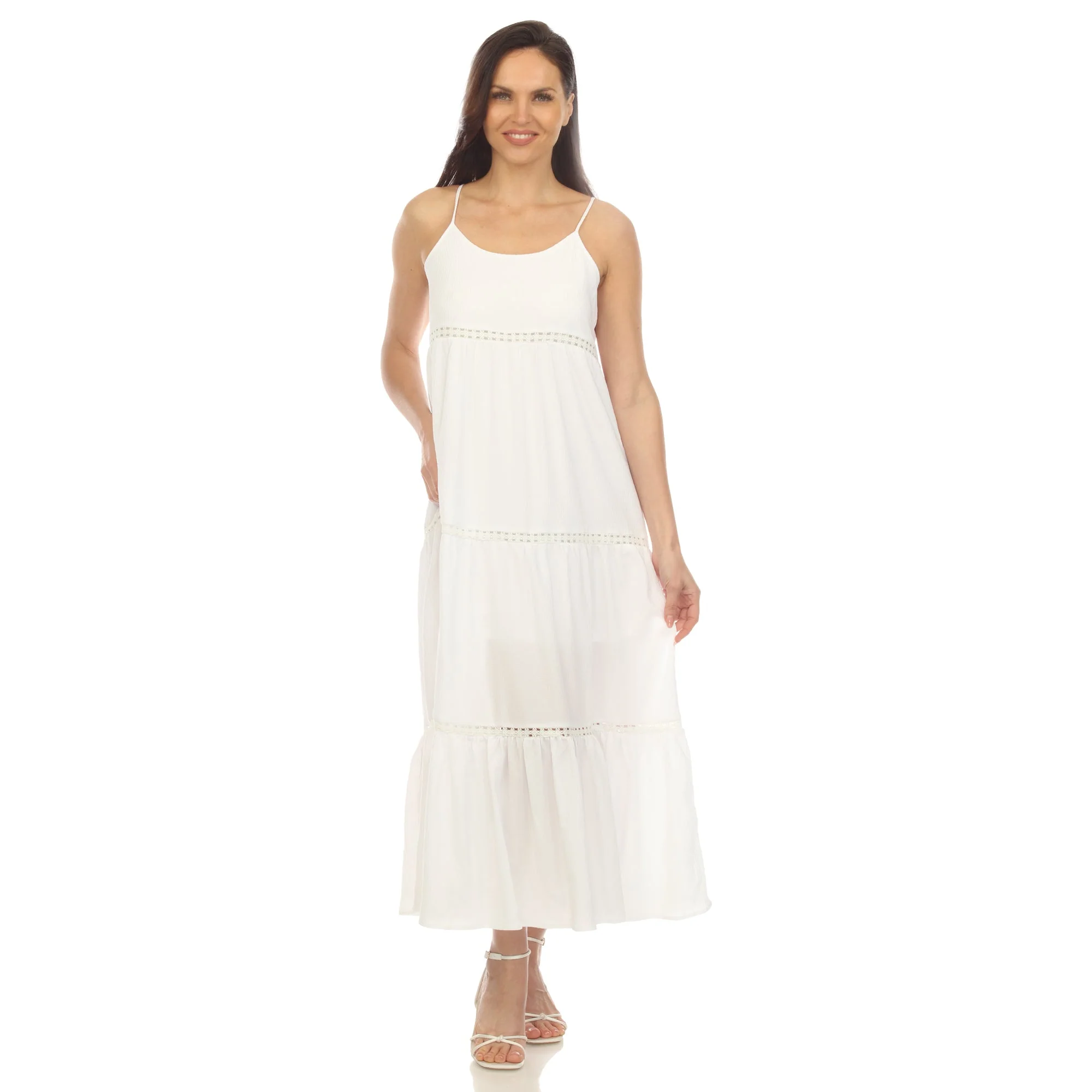 Women's Scoop Neck Tiered Maxi Dress - Image 25